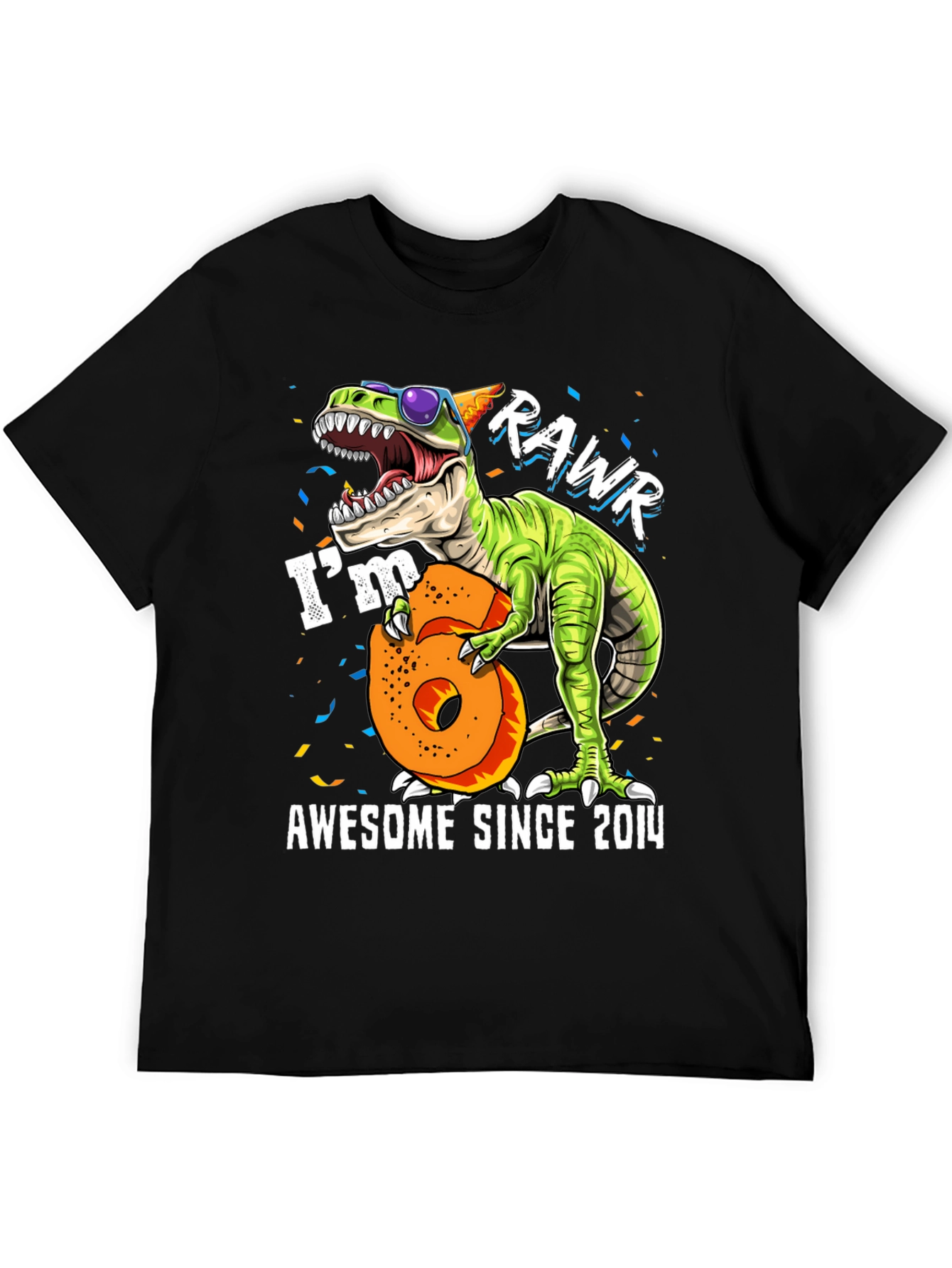 Awesome Since 2014 Dinosaur T-Shirt