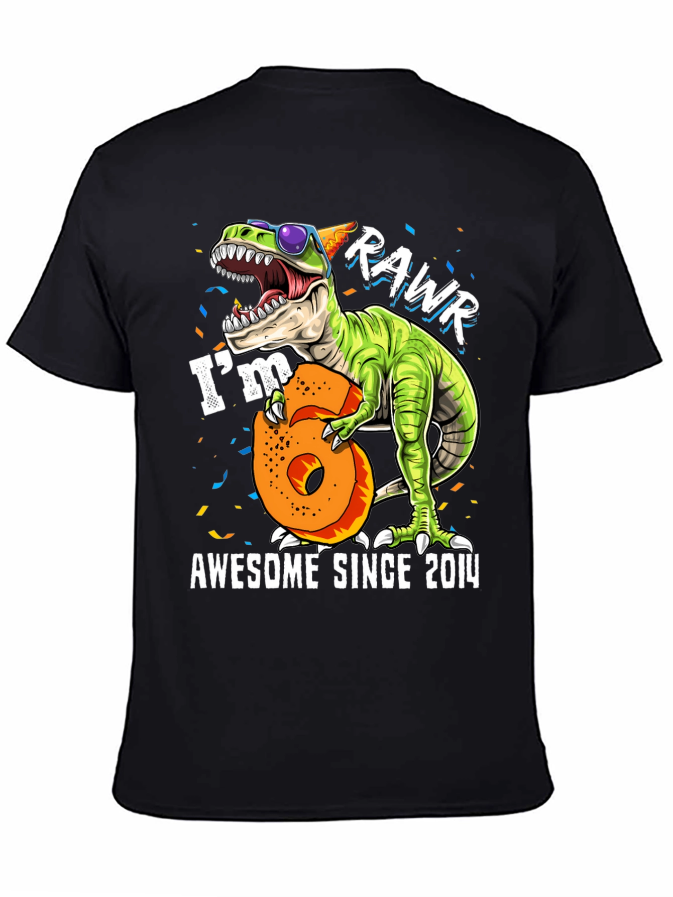Awesome Since 2014 Dinosaur T-Shirt