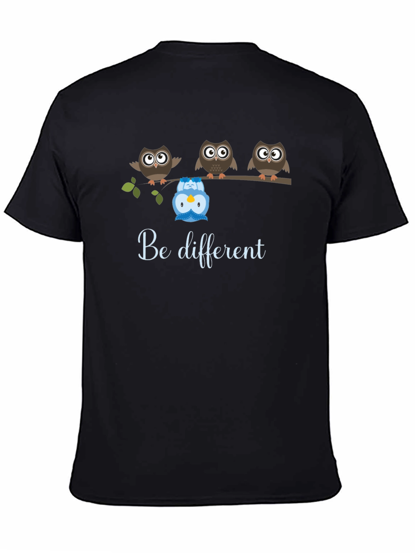 Be Different Owl T-Shirt - Unique Graphic Tee