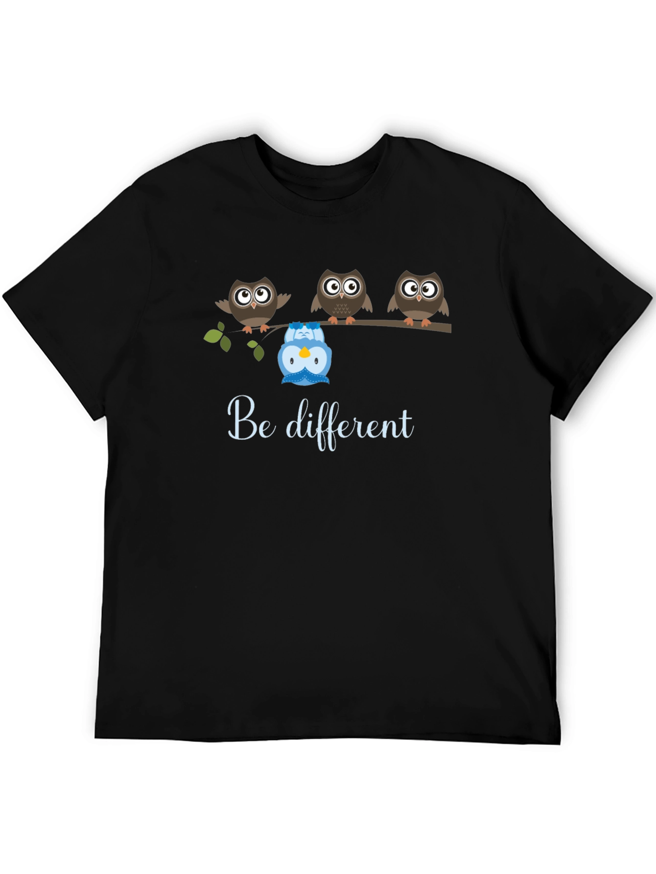 Be Different Owl T-Shirt - Unique Graphic Tee