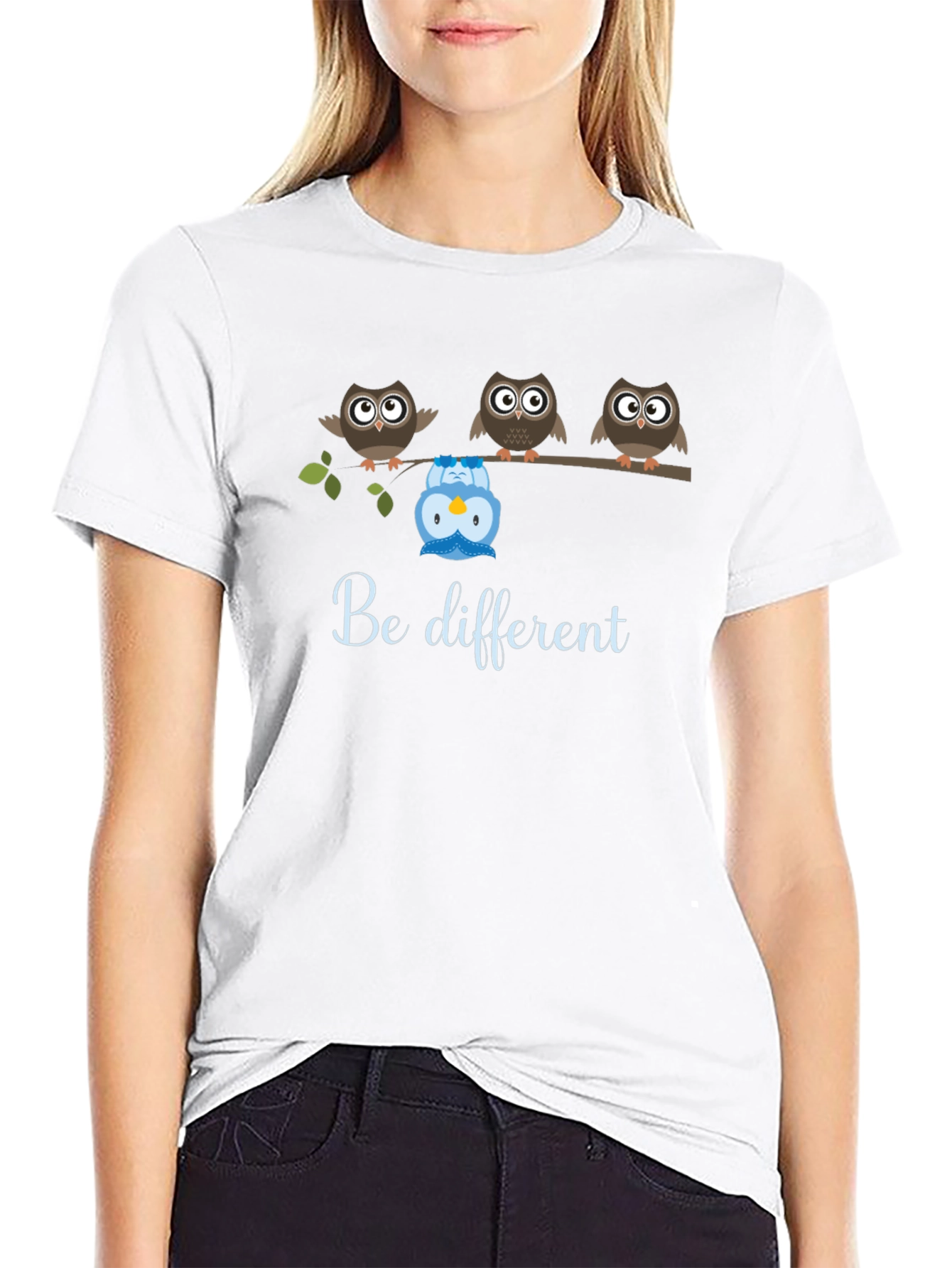 Be Different Owl T-Shirt - Unique Graphic Tee
