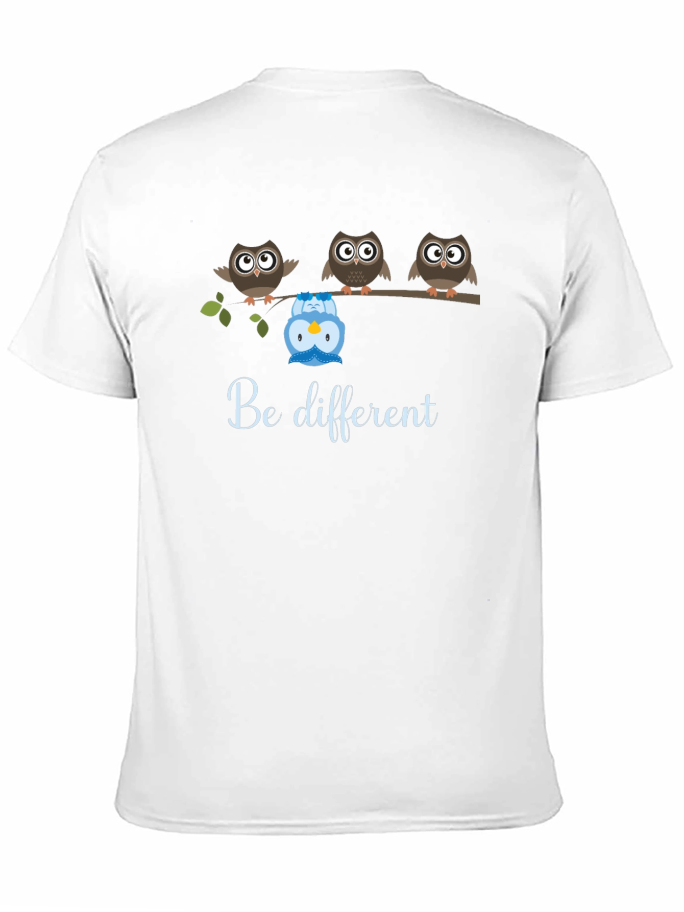 Be Different Owl T-Shirt - Unique Graphic Tee