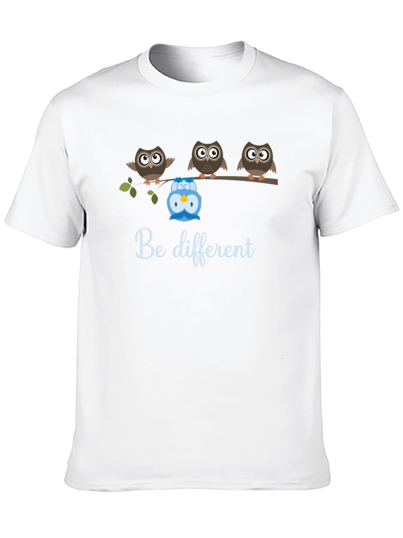Be Different Owl T-Shirt - Unique Graphic Tee