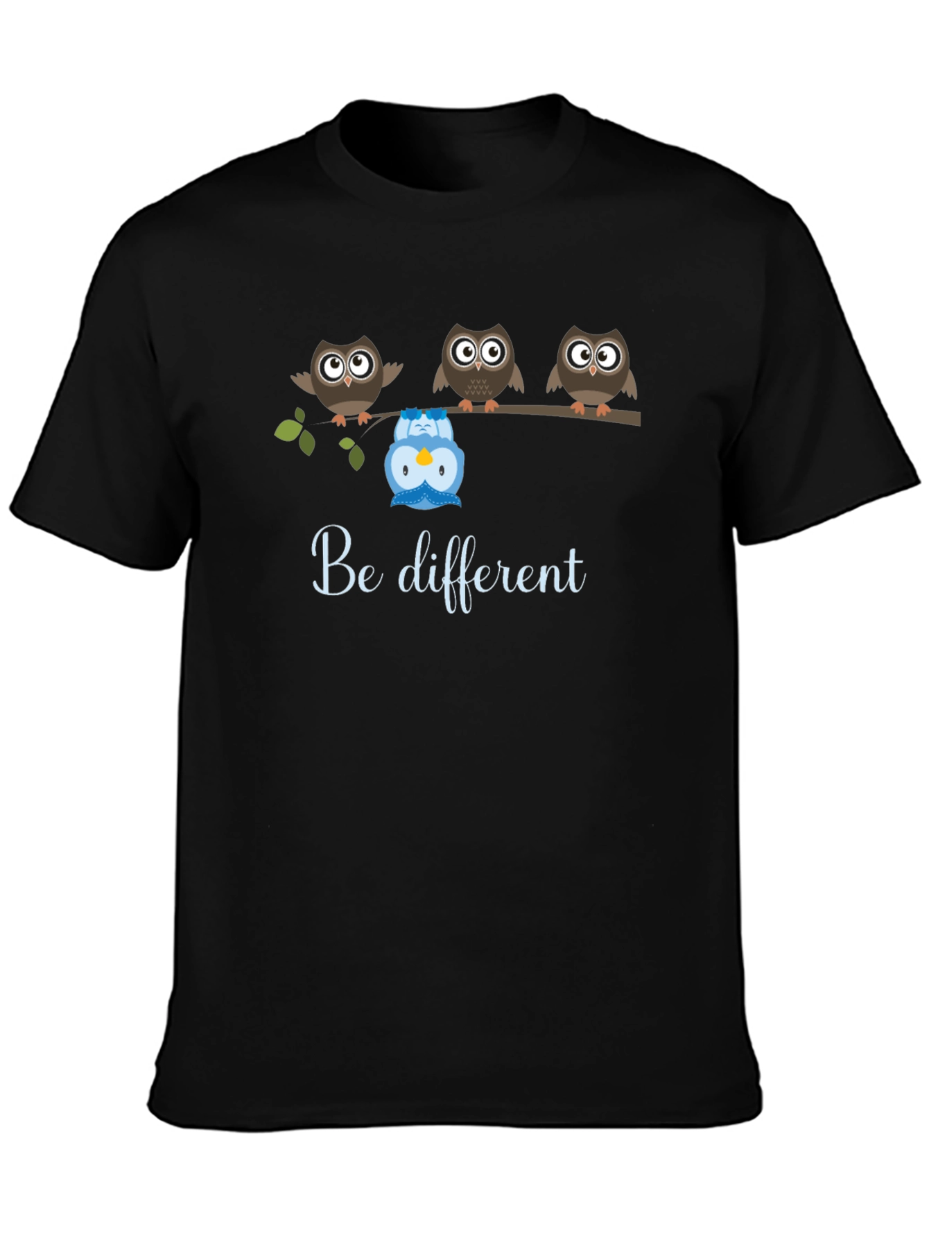 Be Different Owl T-Shirt - Unique Graphic Tee