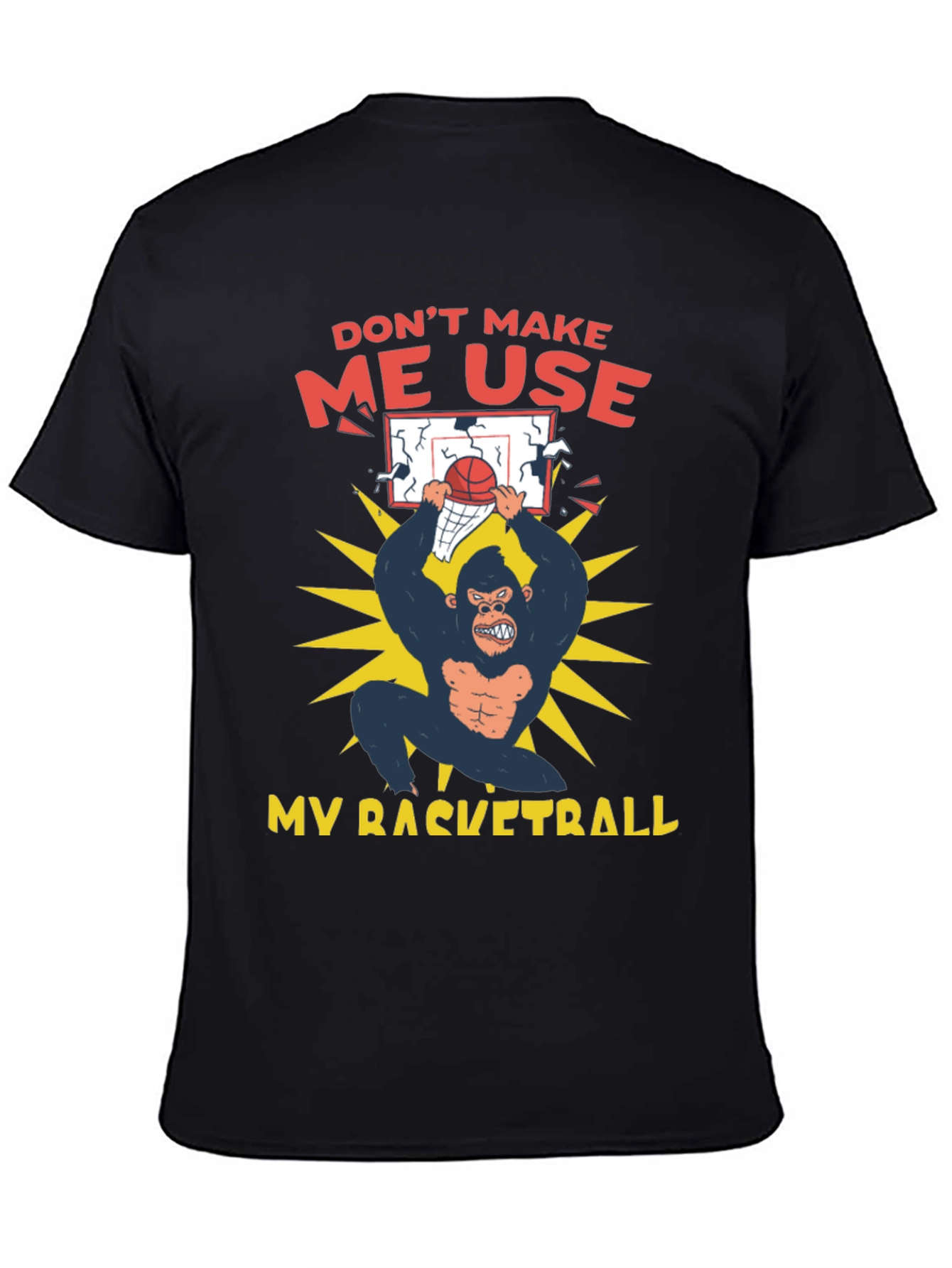 Funny Gorilla Basketball T-Shirt