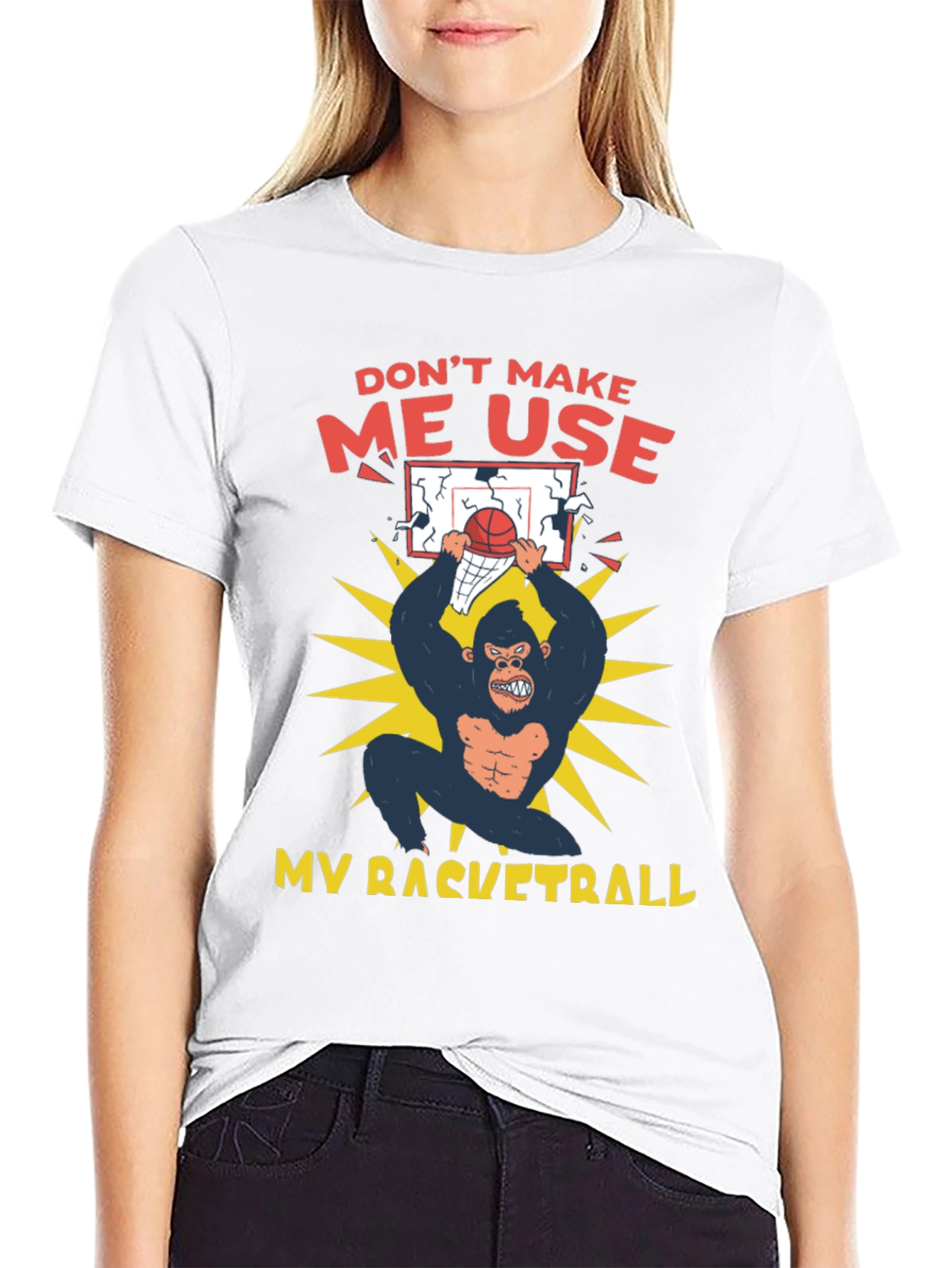 Funny Gorilla Basketball T-Shirt
