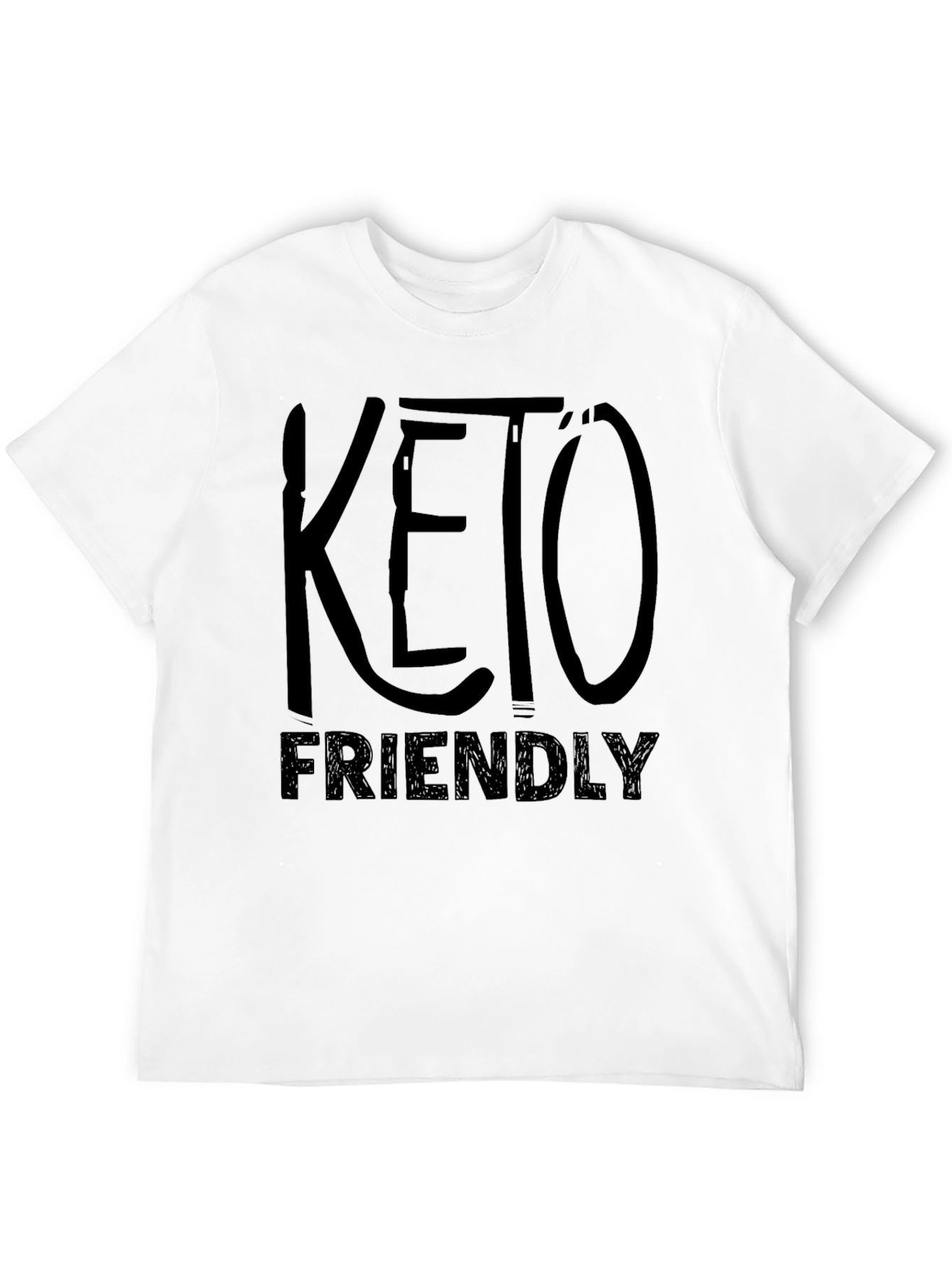 Keto Friendly Black Graphic T-Shirt