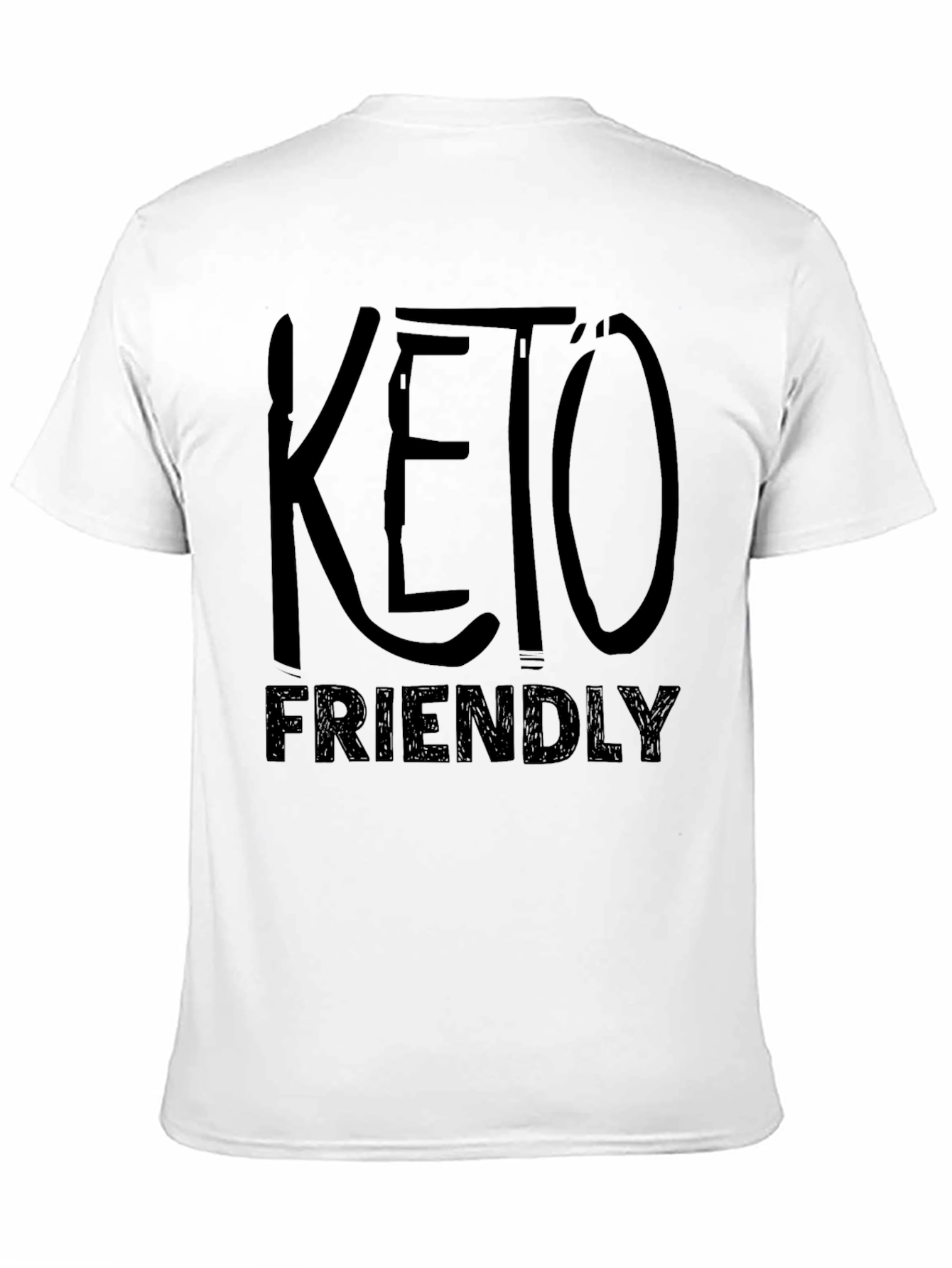 Keto Friendly Black Graphic T-Shirt