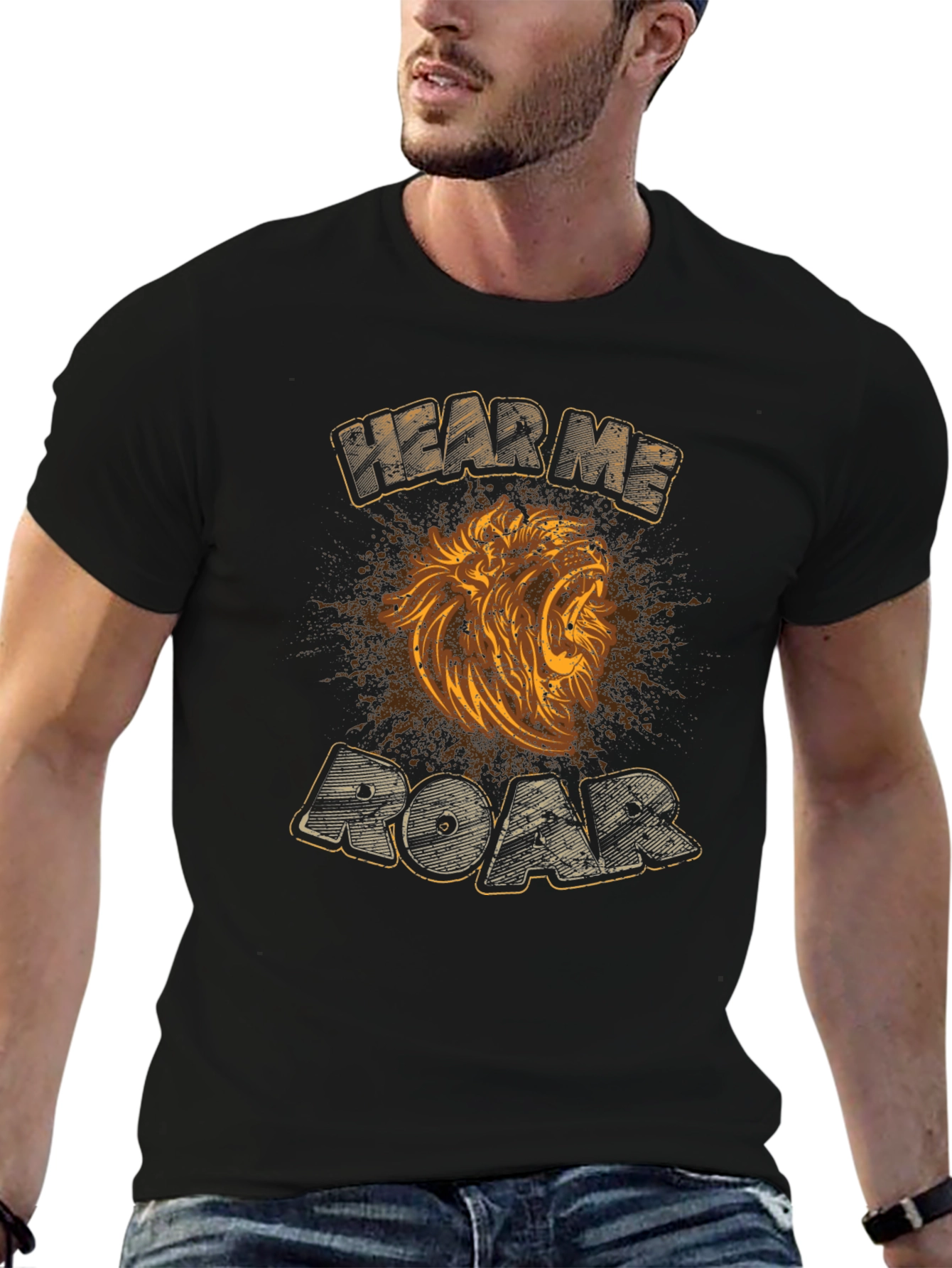 Hear Me Roar T-Shirt - Lion Graphic Tee