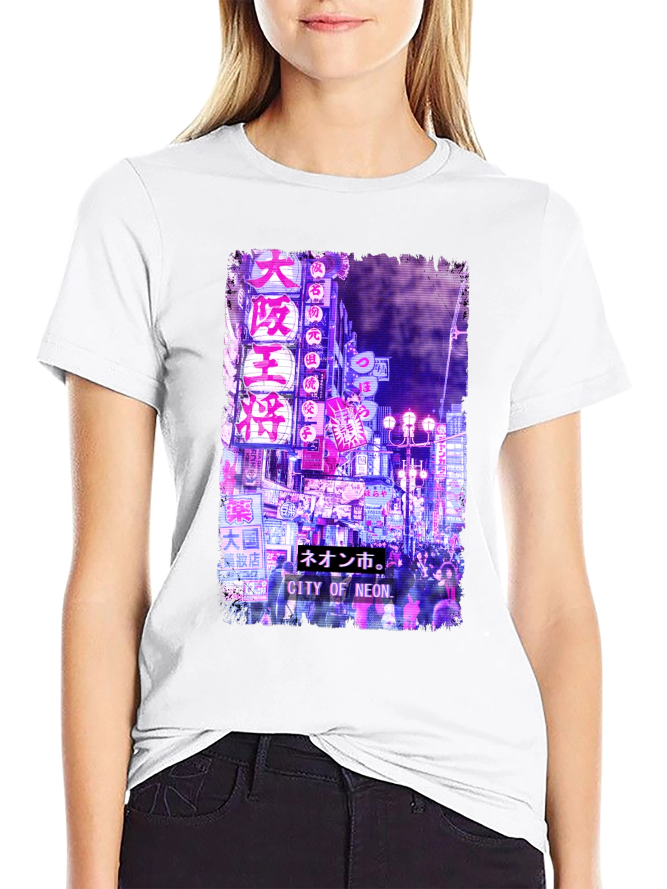 City of Neon T-Shirt - Urban Japanese Streetwear