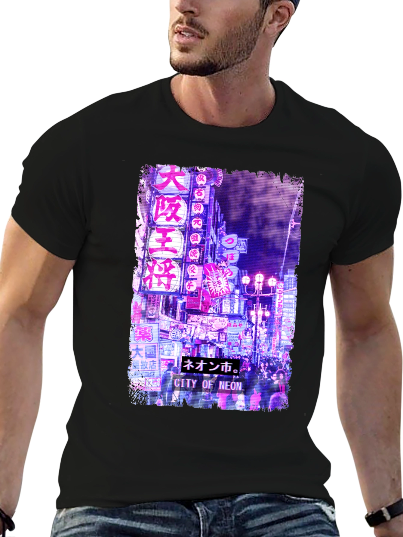 City of Neon T-Shirt - Urban Japanese Streetwear