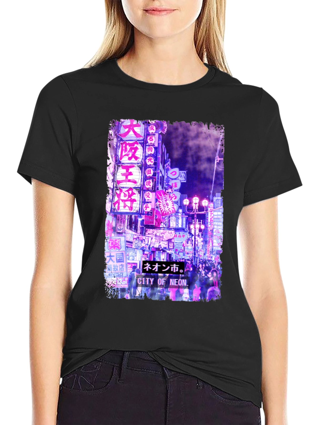 City of Neon T-Shirt - Urban Japanese Streetwear
