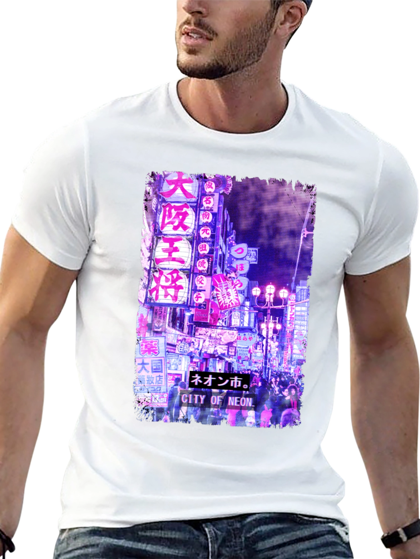City of Neon T-Shirt - Urban Japanese Streetwear