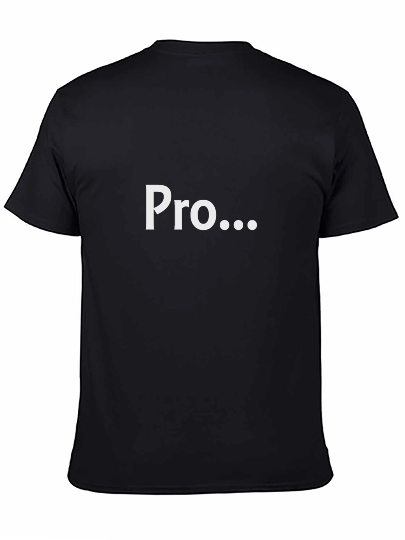 Pro... T-Shirt: Modern Black Tee