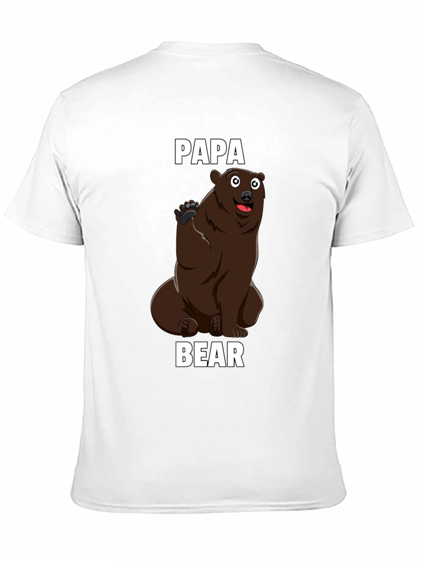 Papa Bear Graphic T-Shirt - Mens Black Tee