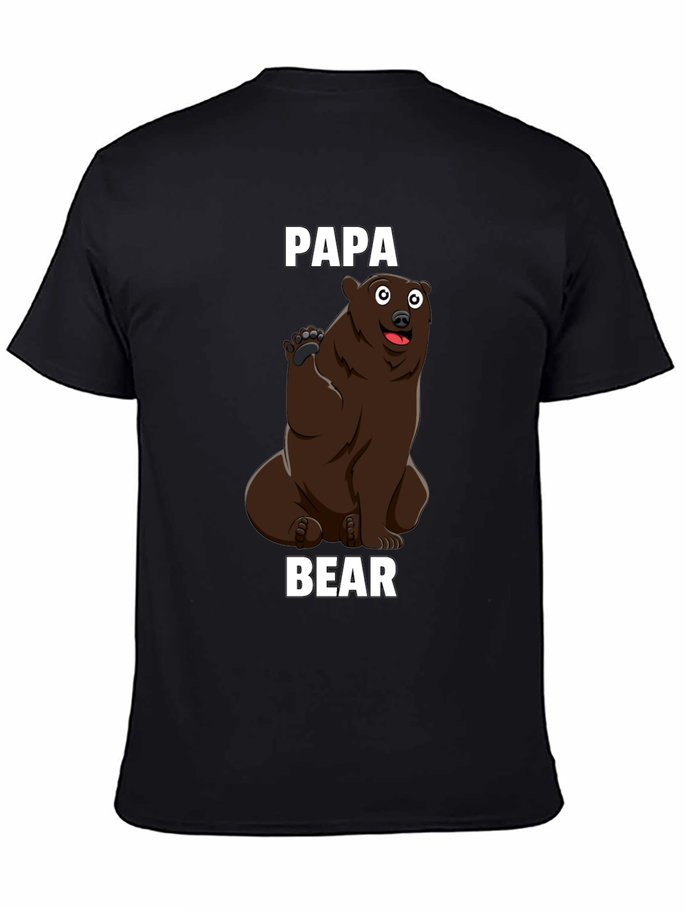 Papa Bear Graphic T-Shirt - Mens Black Tee