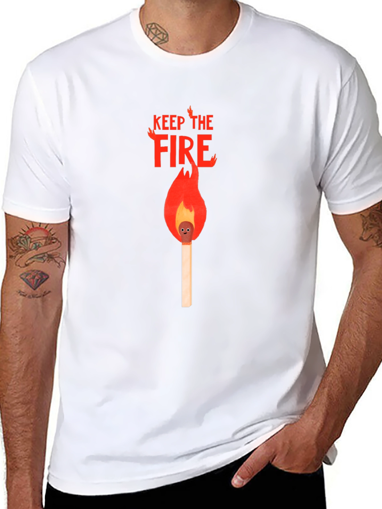 Keep The Fire Graphic T-Shirt
