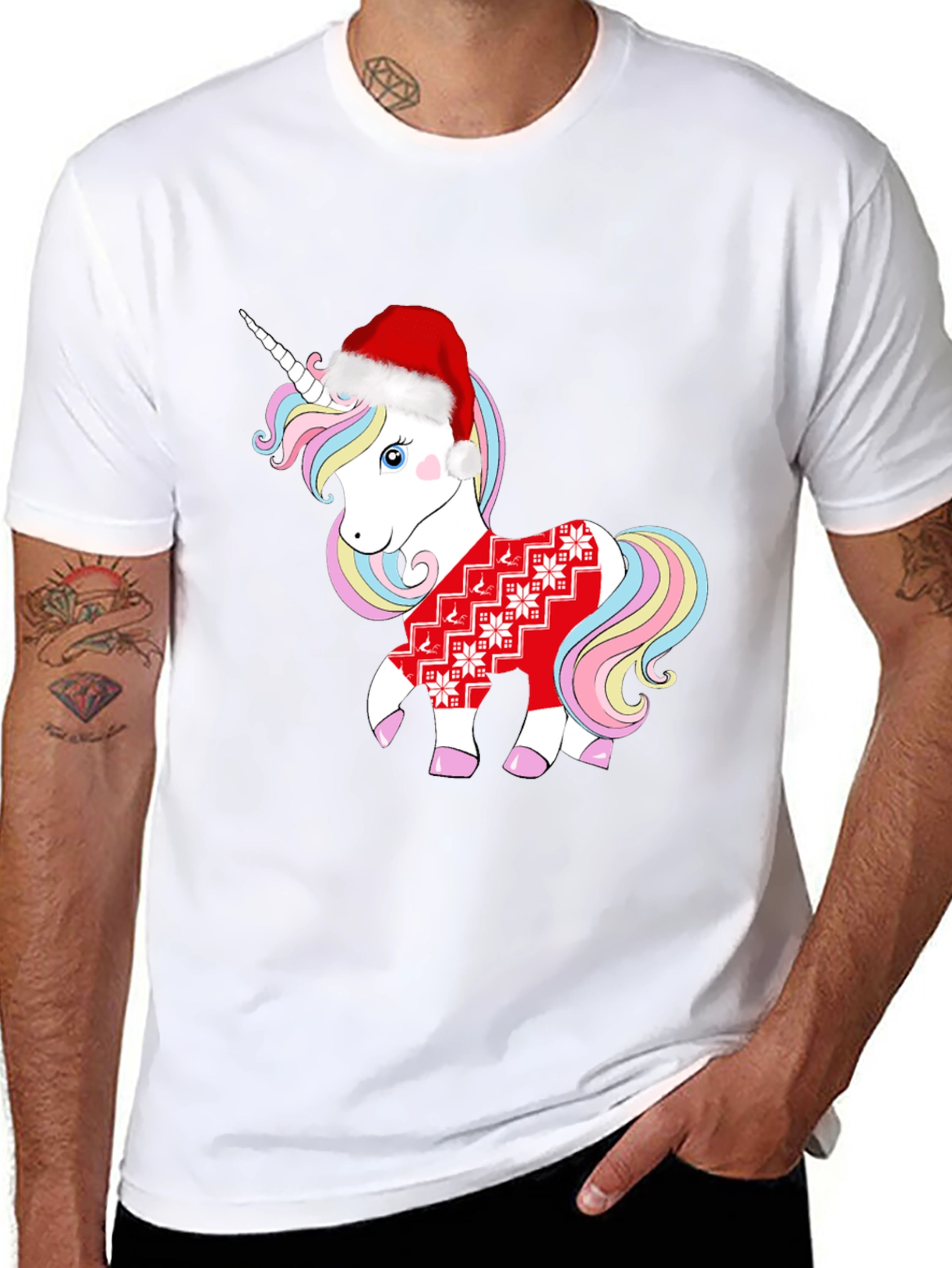 Christmas Unicorn Graphic Tee