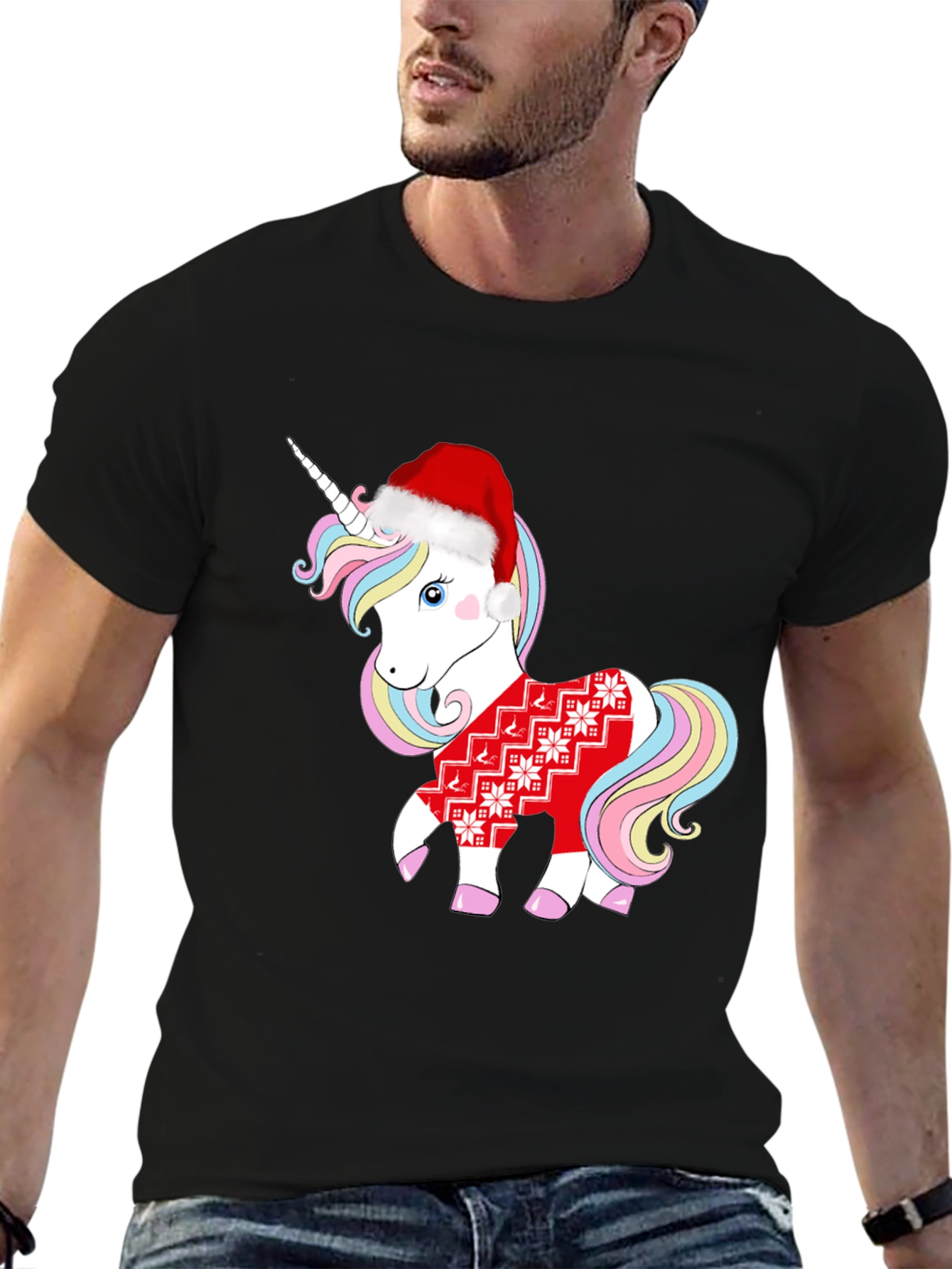 Christmas Unicorn Graphic Tee
