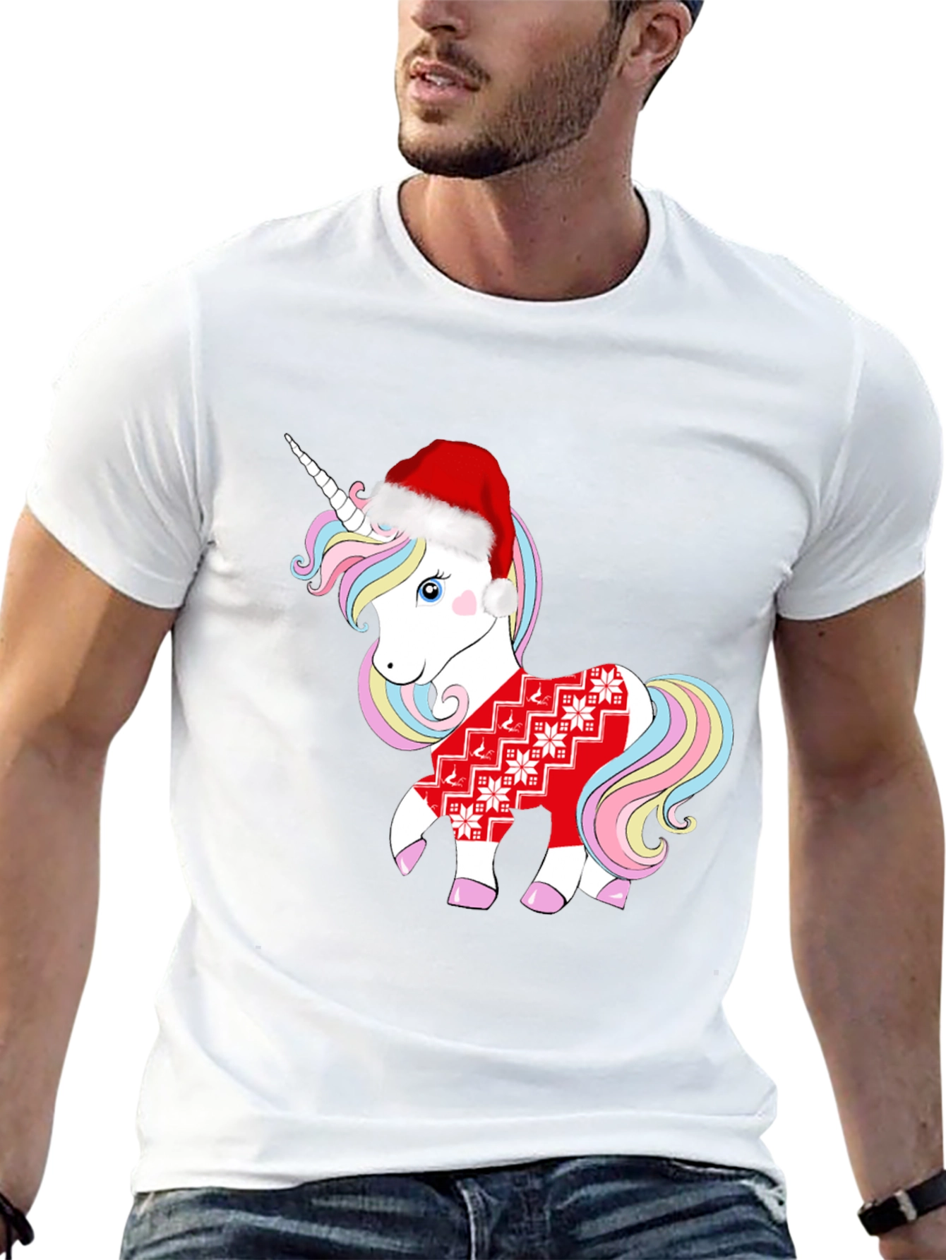 Christmas Unicorn Graphic Tee