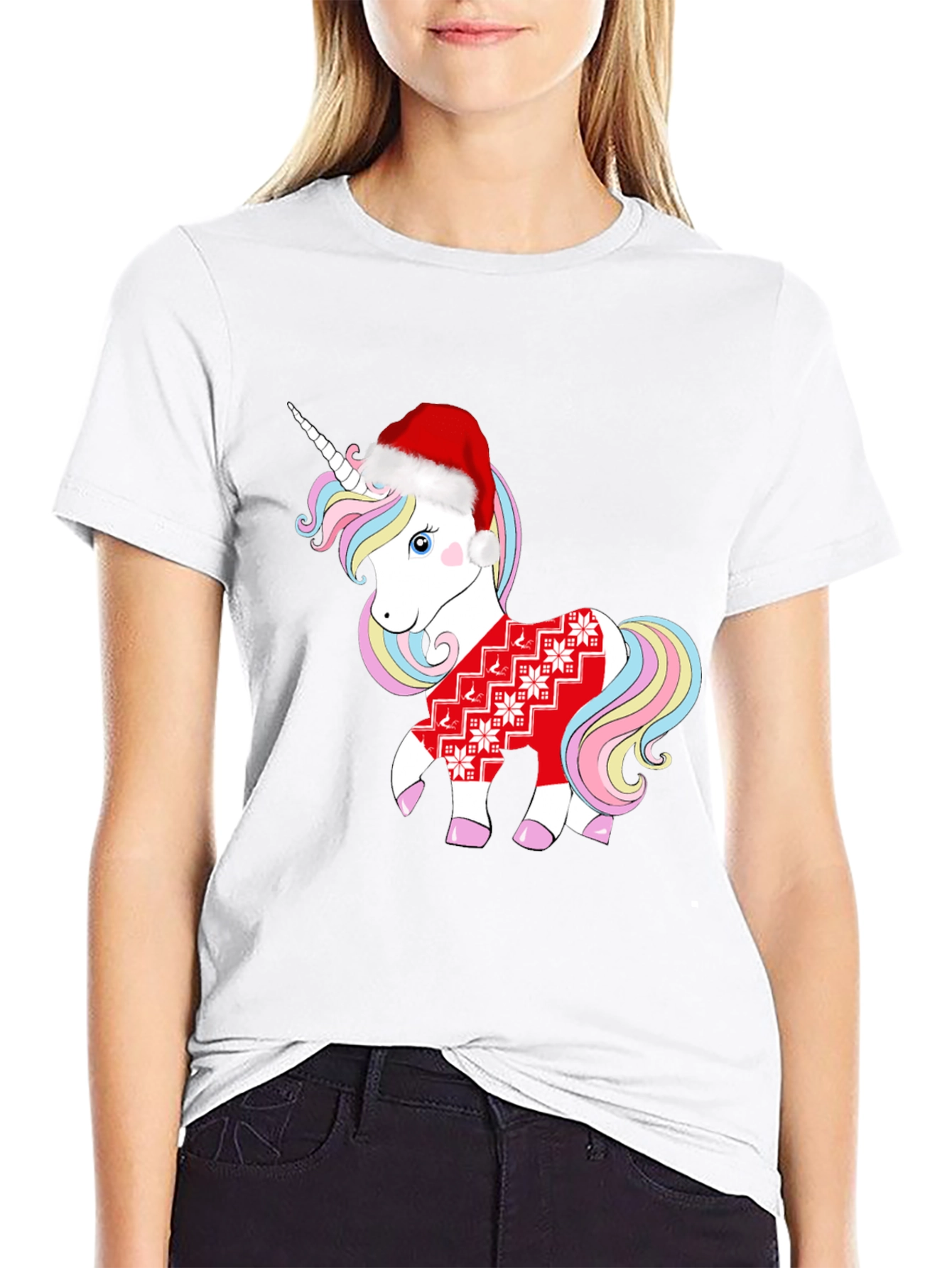 Christmas Unicorn Graphic Tee
