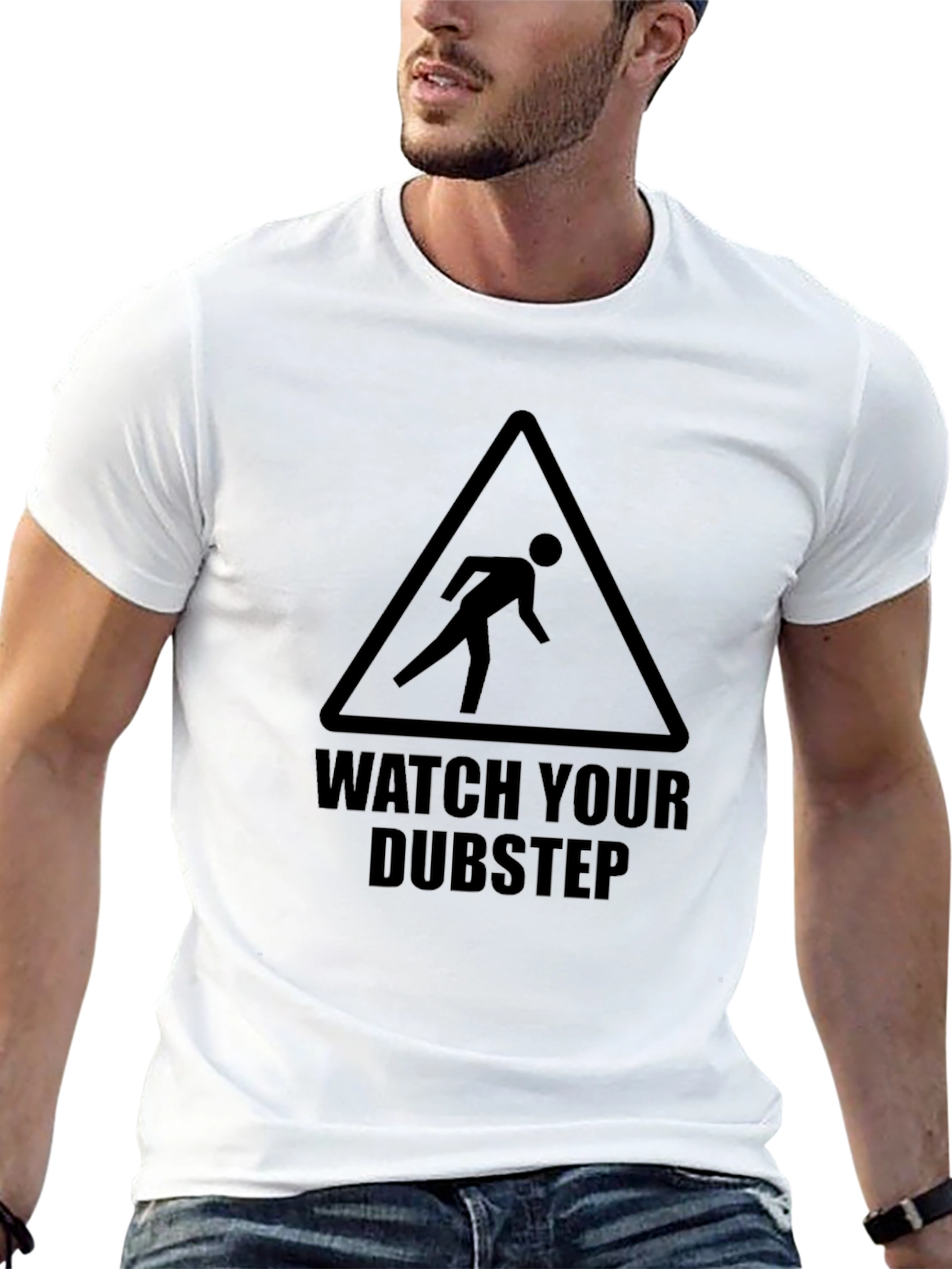 Watch Your Dubstep Graphic T-Shirt - Black