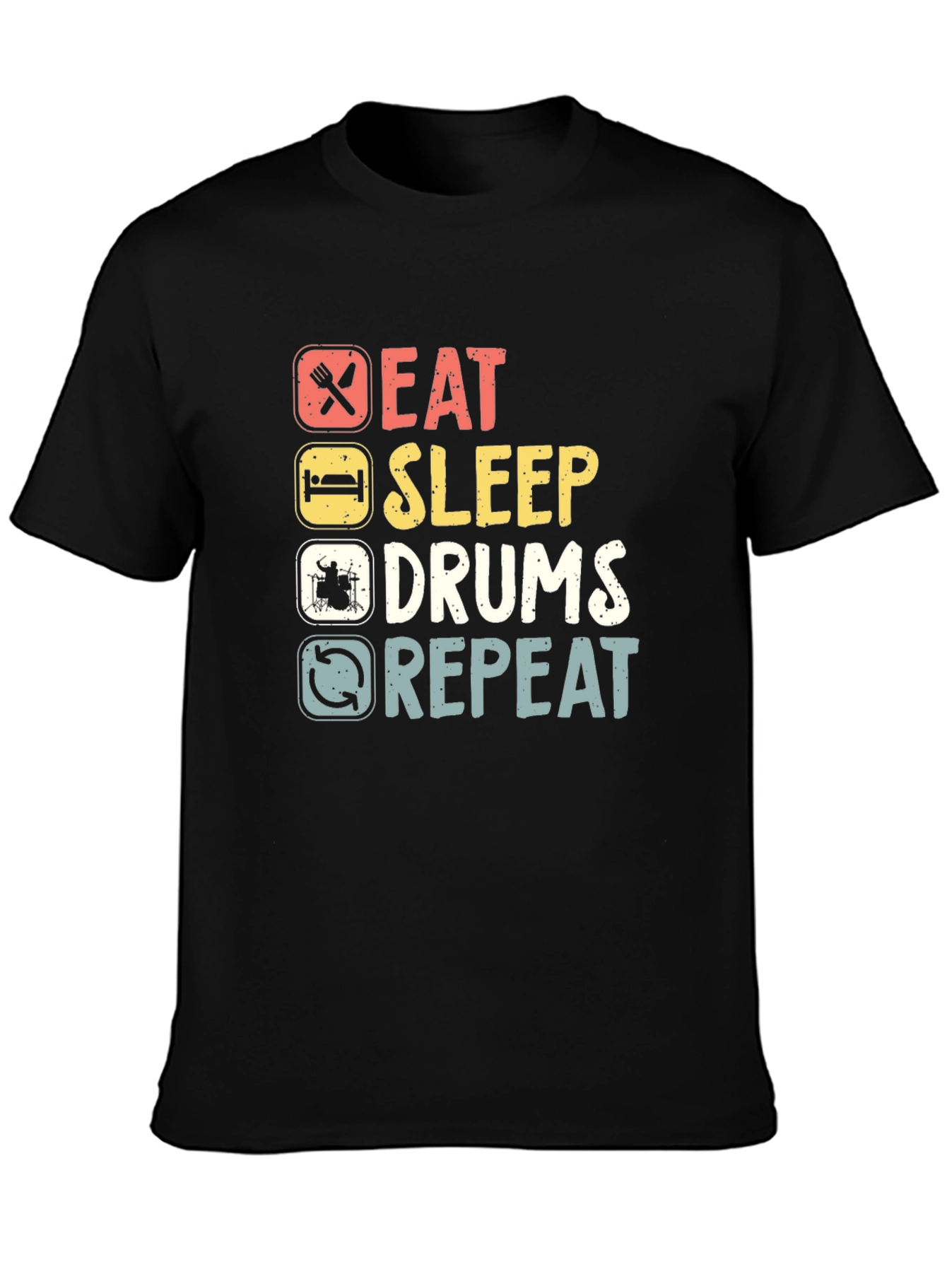 Eat Sleep Drums Repeat Graphic Tee