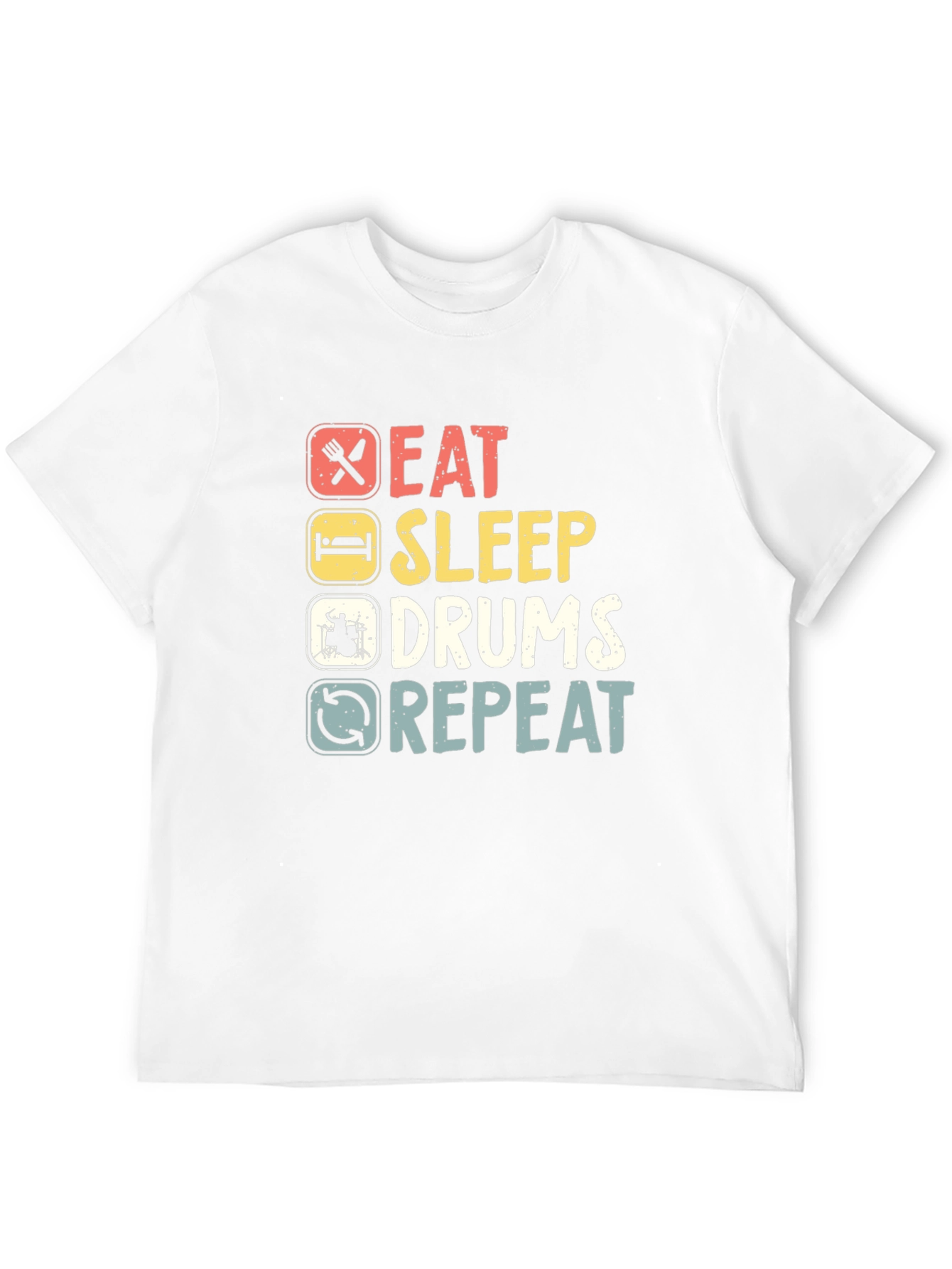 Eat Sleep Drums Repeat Graphic Tee
