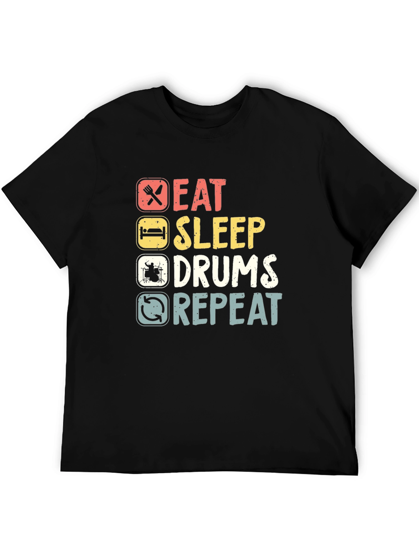 Eat Sleep Drums Repeat Graphic Tee