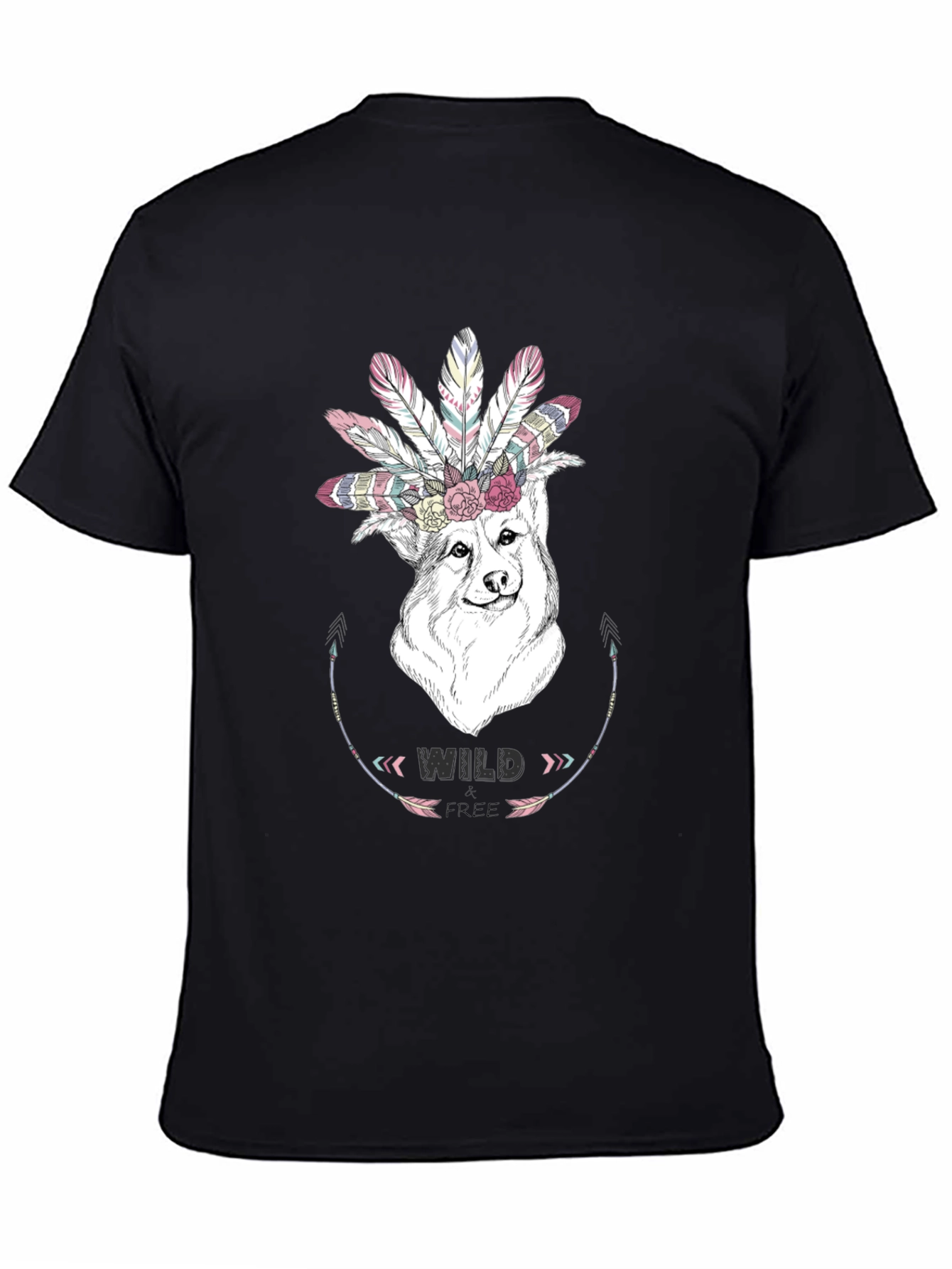 Wild Free Dog Graphic Tee