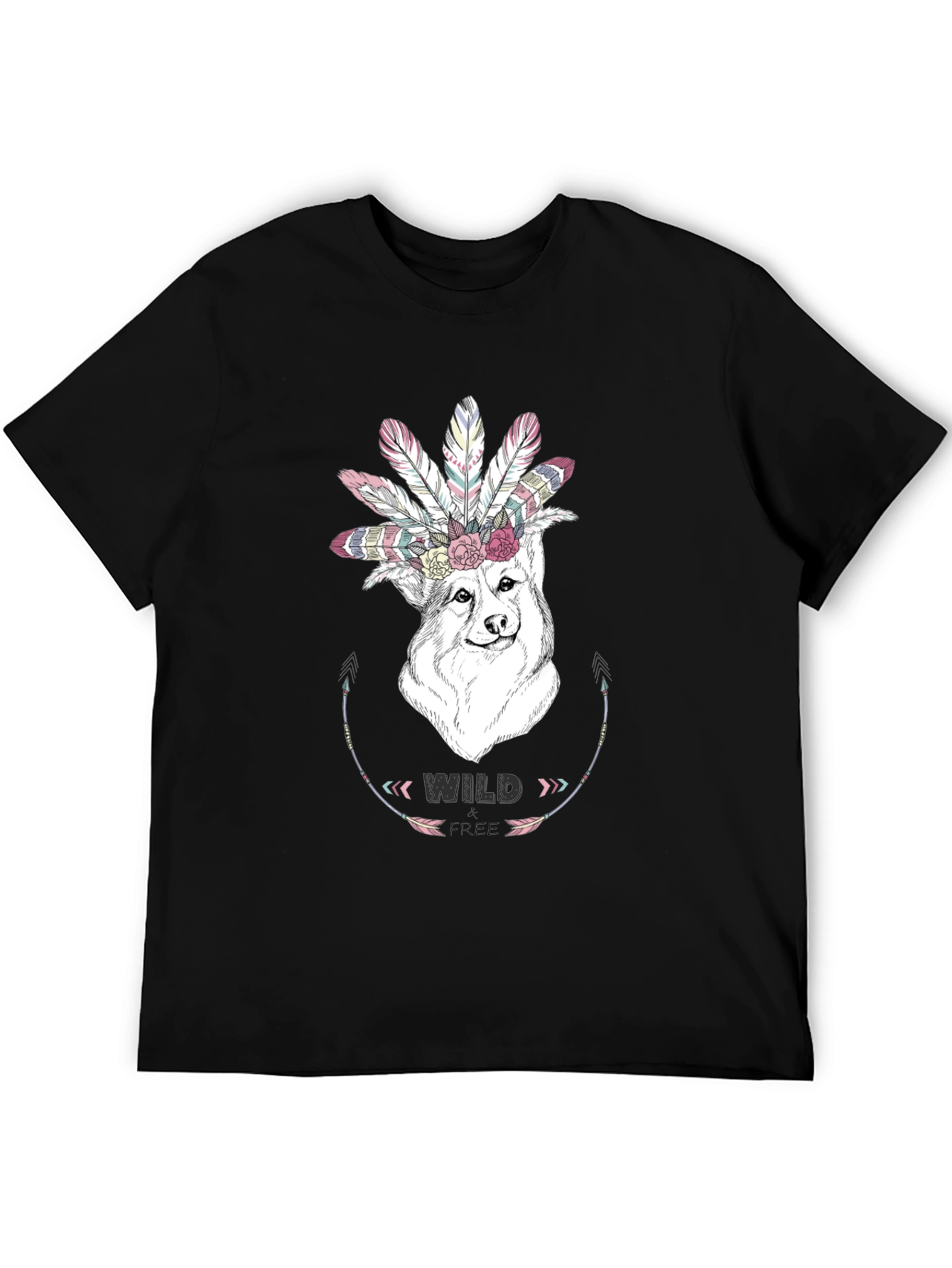 Wild Free Dog Graphic Tee