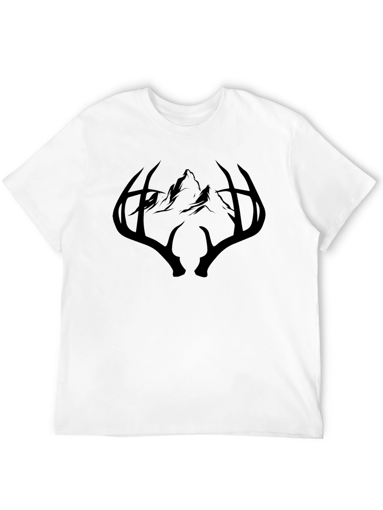 Mountain Antler Graphic Tee - Black