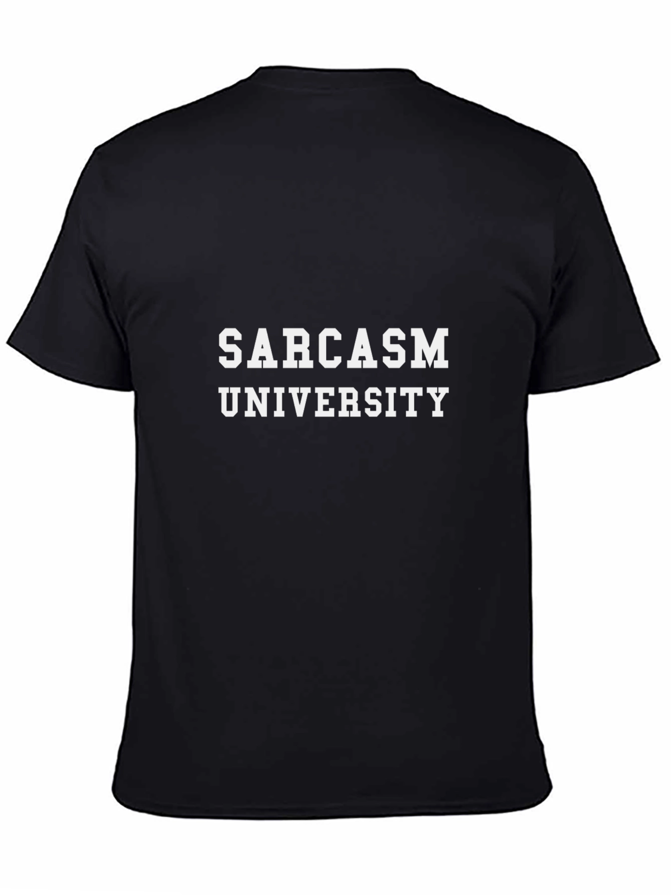 Sarcasm University Black Graphic T-Shirt