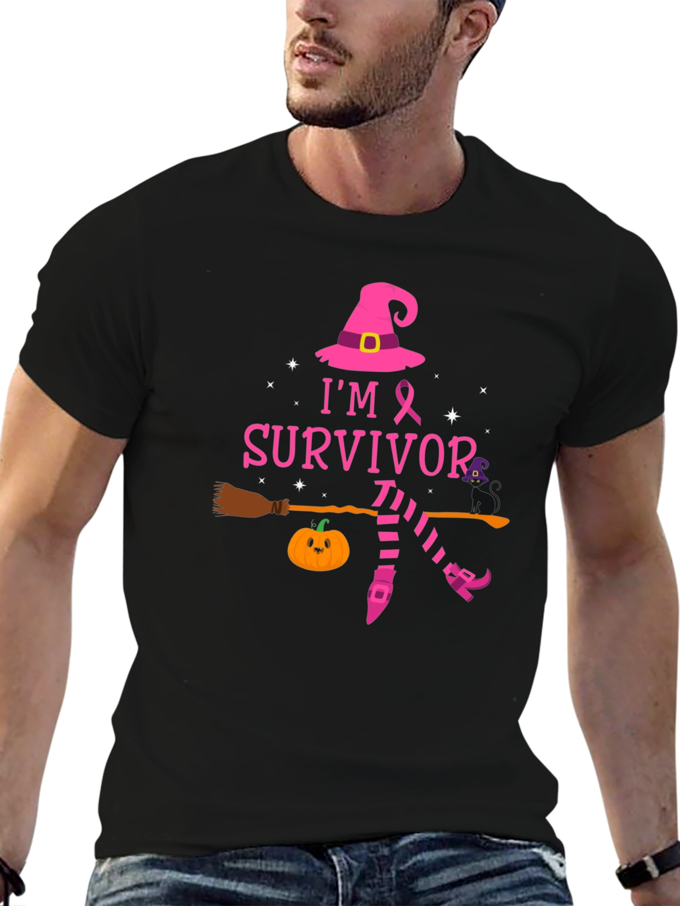 Im a Survivor Breast Cancer Awareness Halloween T-Shirt
