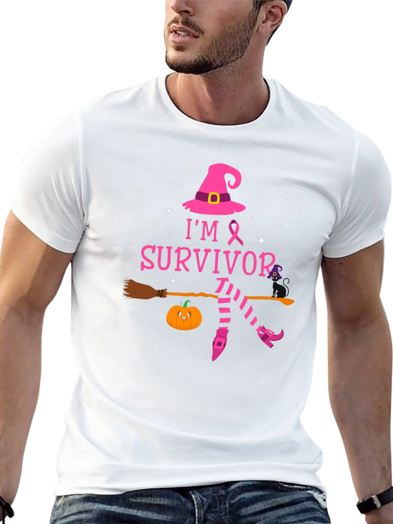 Im a Survivor Breast Cancer Awareness Halloween T-Shirt