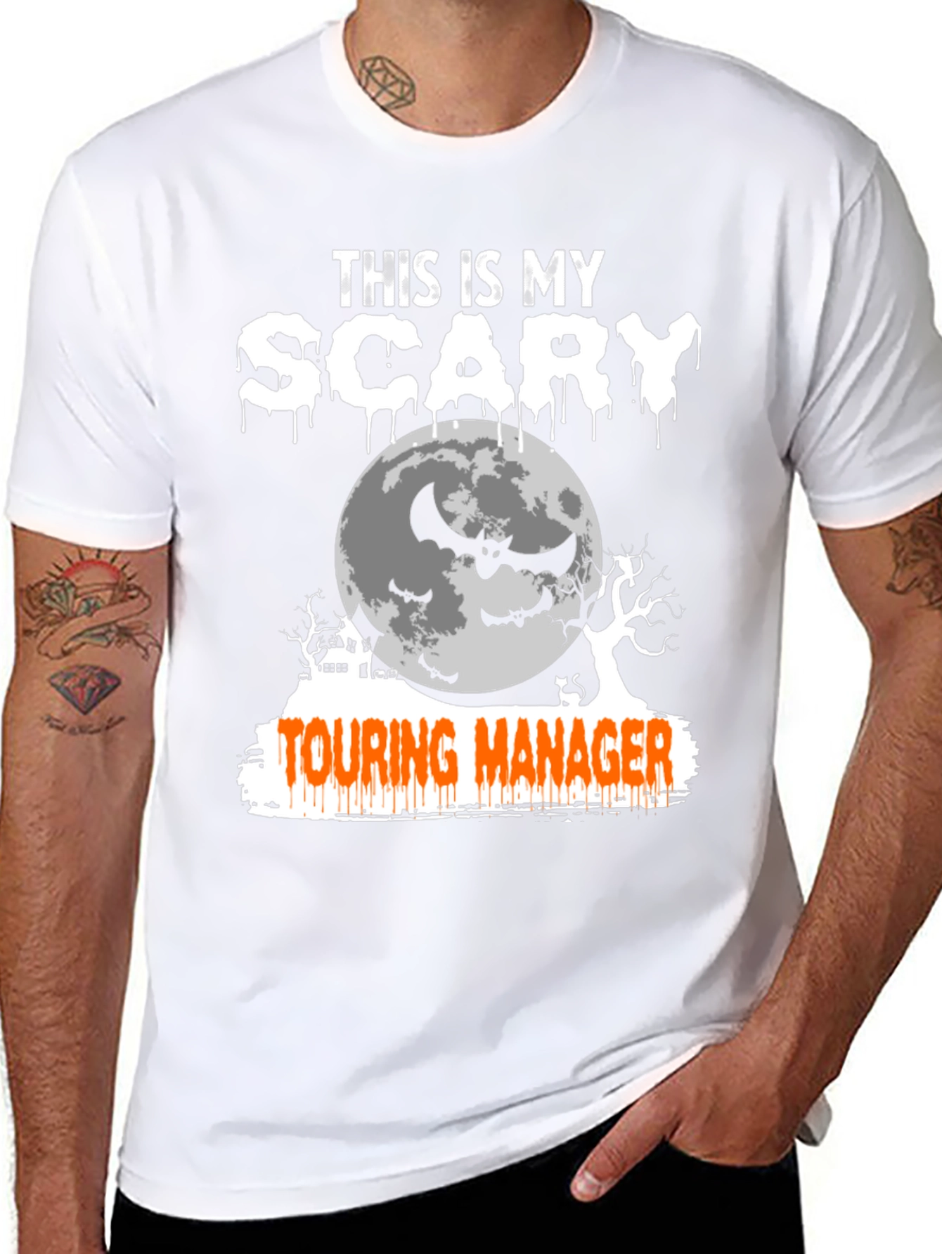 Scary Touring Manager Halloween T-Shirt