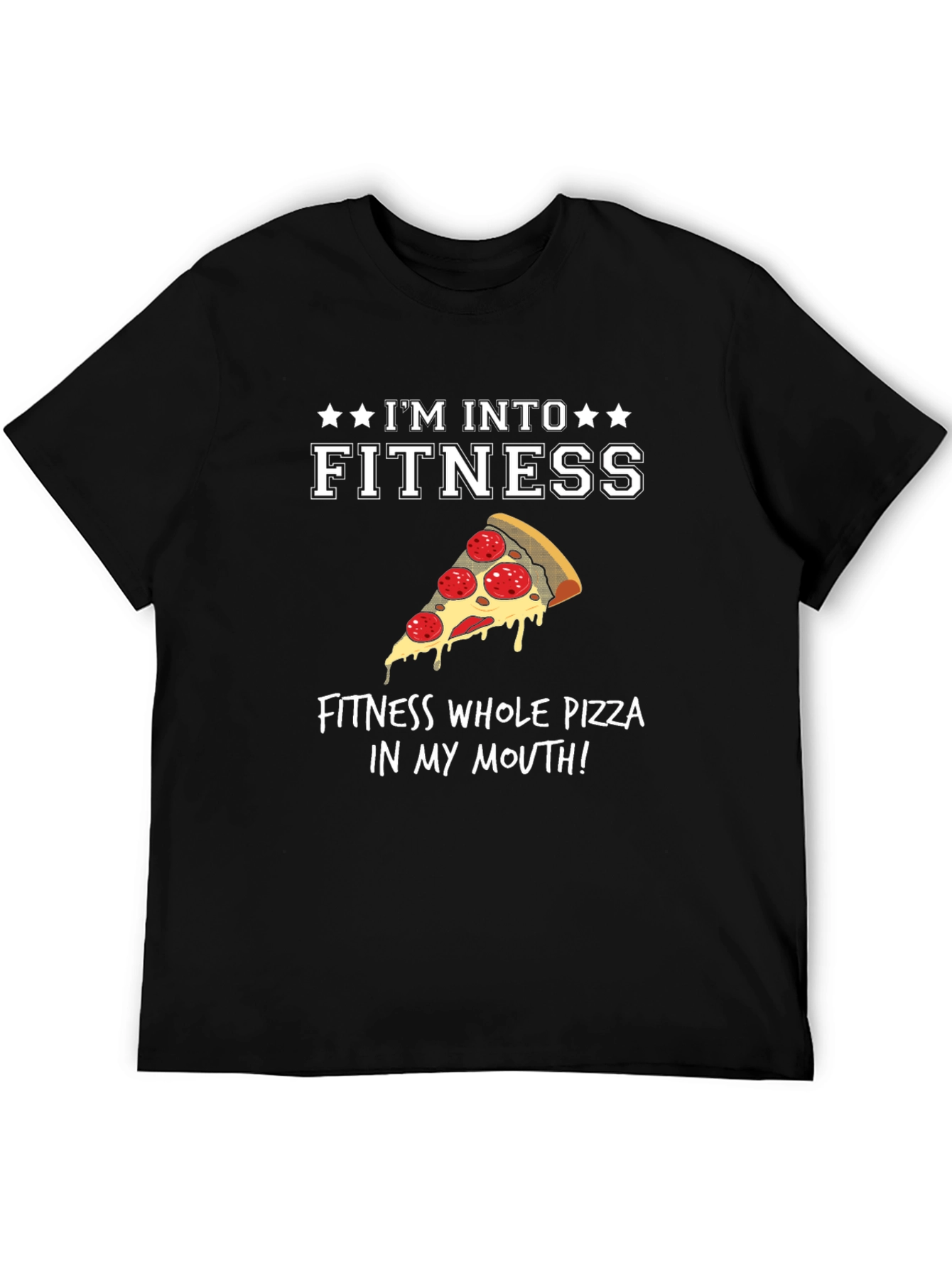 Funny Pizza Fitness T-Shirt