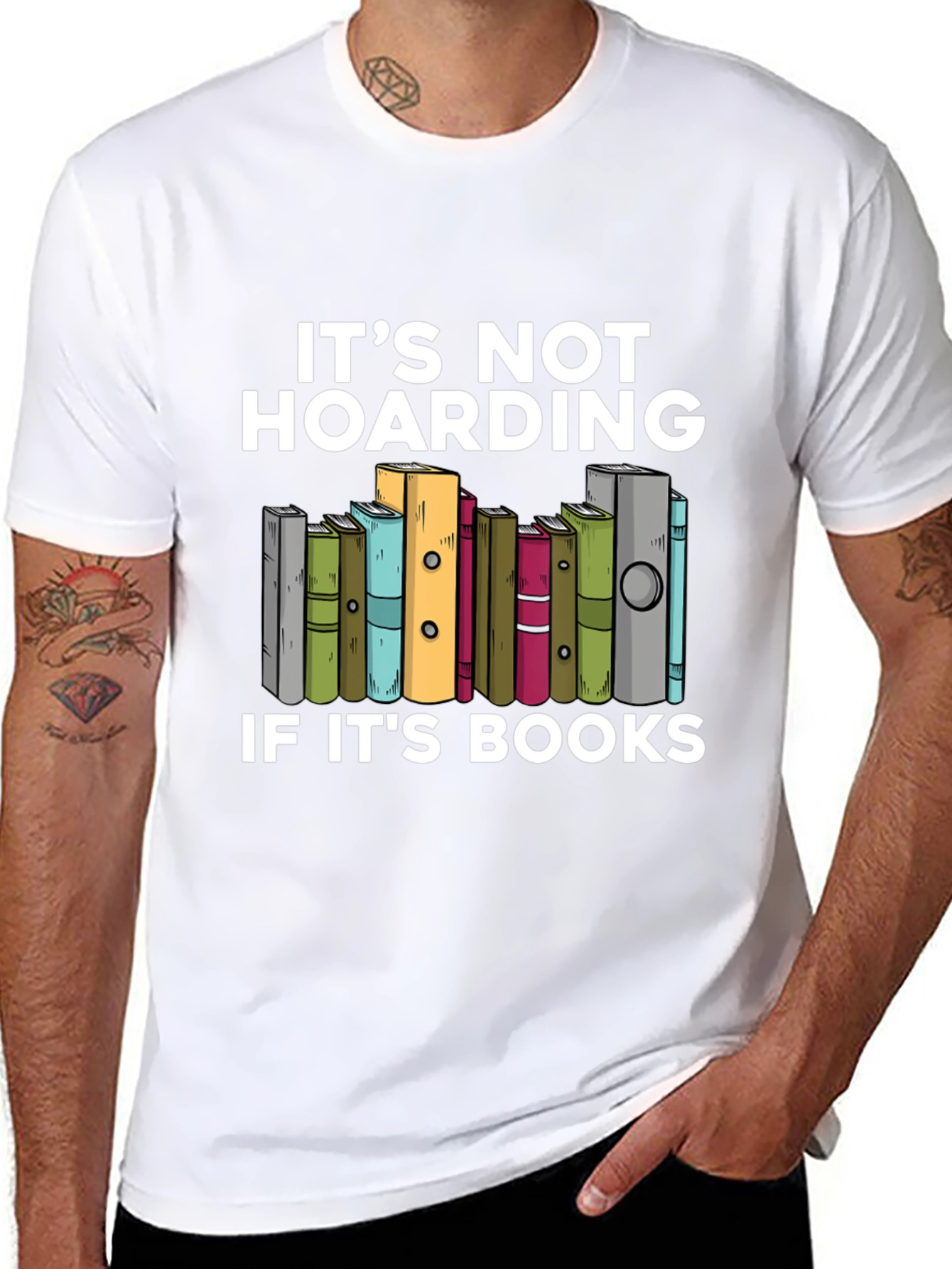 Book Lovers T-Shirt: Its Not Hoarding!
