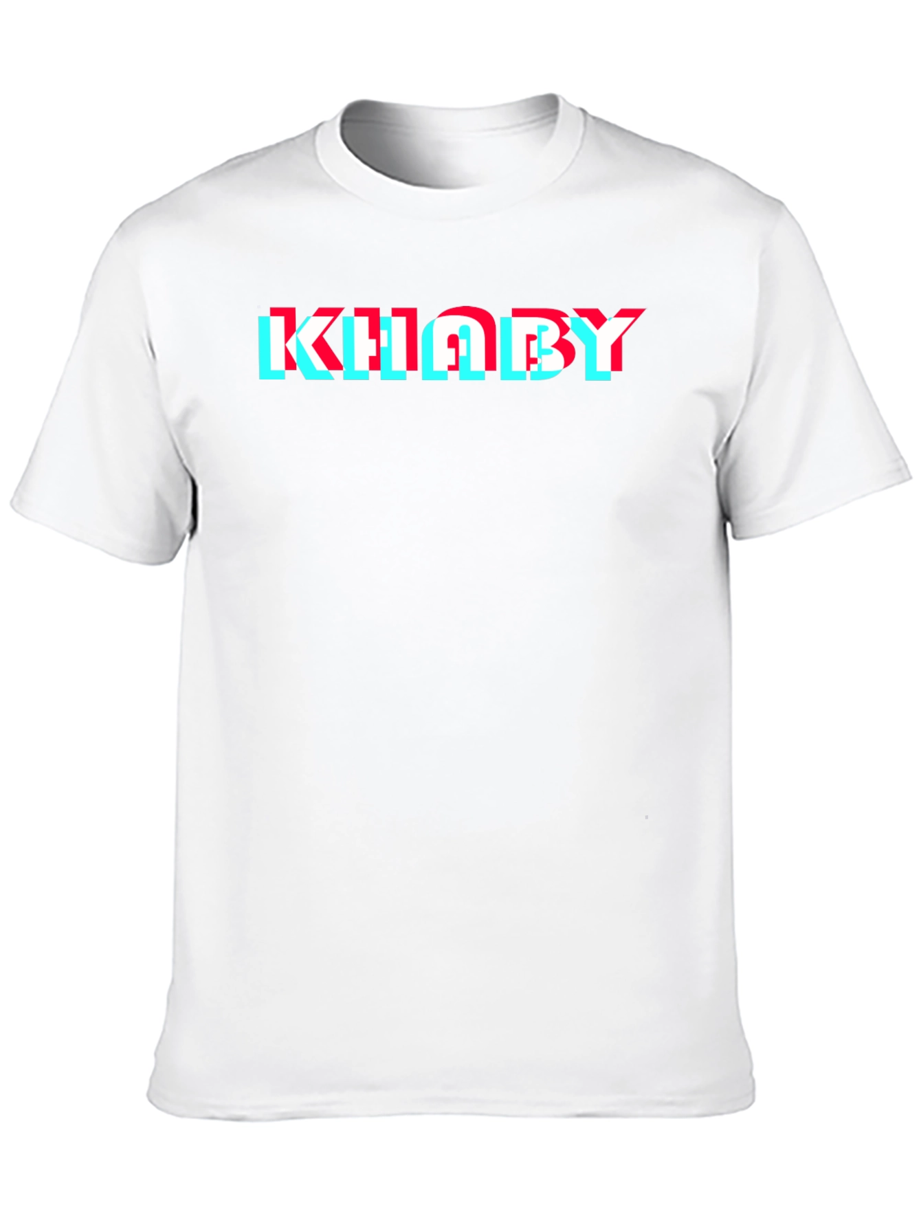 Khaby Glitch Graphic Tee - Black Cotton T-Shirt