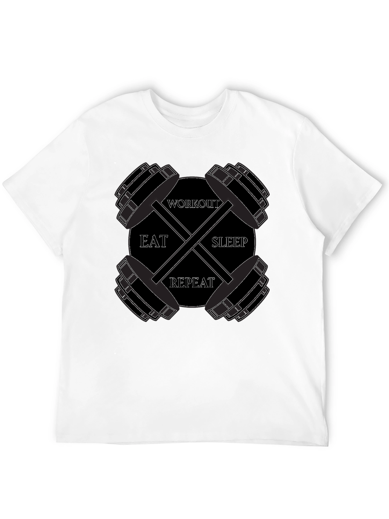 Eat Sleep Workout Repeat Gym T-Shirt