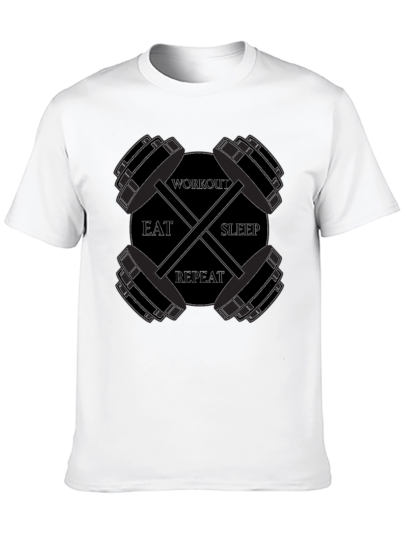 Eat Sleep Workout Repeat Gym T-Shirt