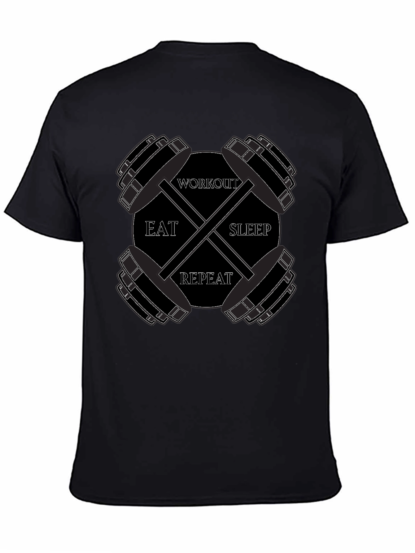 Eat Sleep Workout Repeat Gym T-Shirt