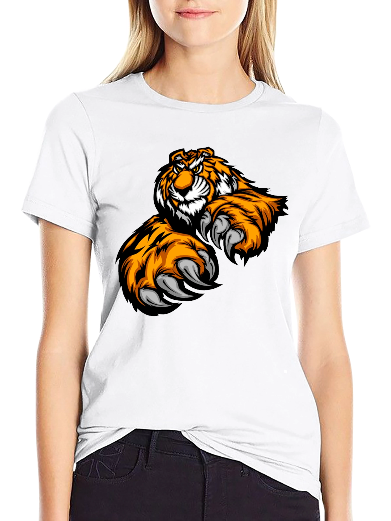 Tiger Graphic Black T-Shirt - Fierce & Stylish