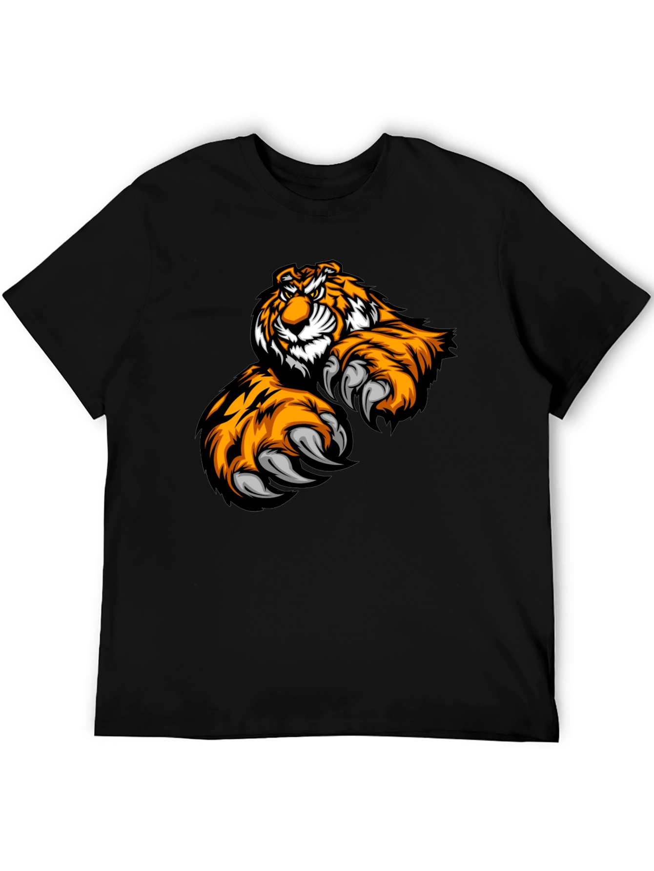 Tiger Graphic Black T-Shirt - Fierce & Stylish
