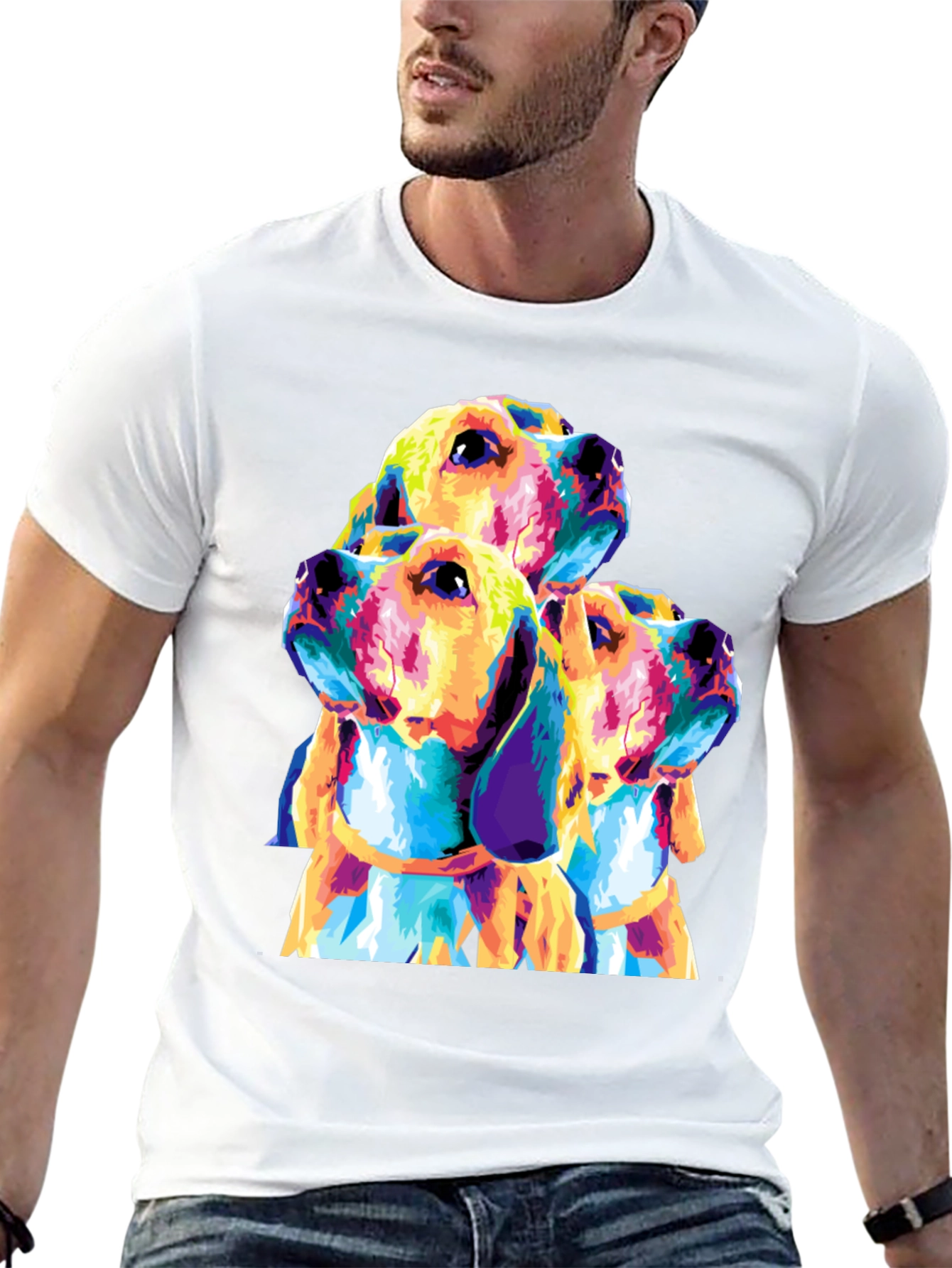 Colorful Beagle Dog T-Shirt