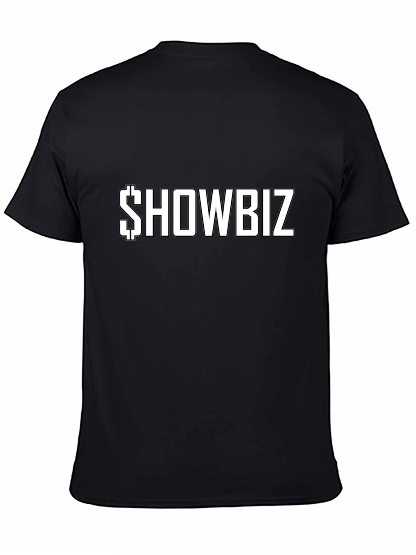 Showbiz Graphic Tee - Black Crew Neck T-Shirt