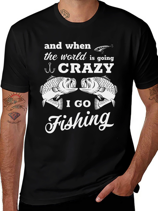 Crazy Fishing T-Shirt | Graphic Tee