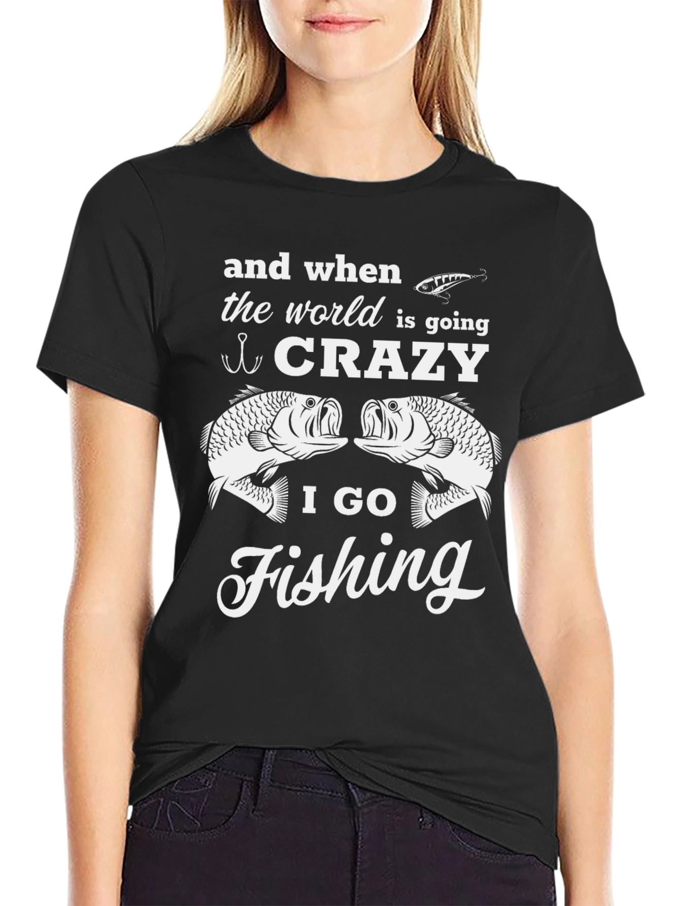 Crazy Fishing T-Shirt | Graphic Tee