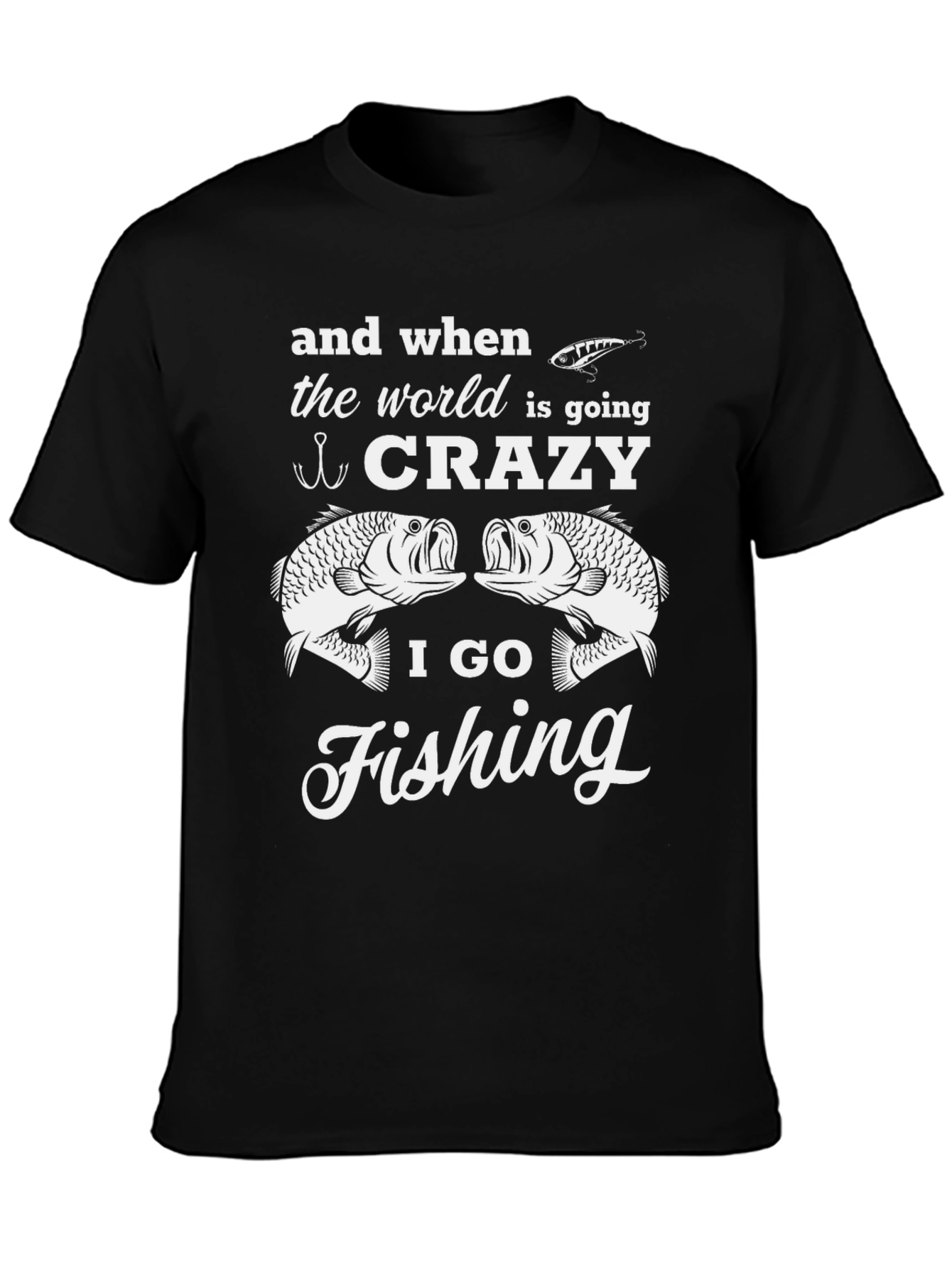 Crazy Fishing T-Shirt | Graphic Tee