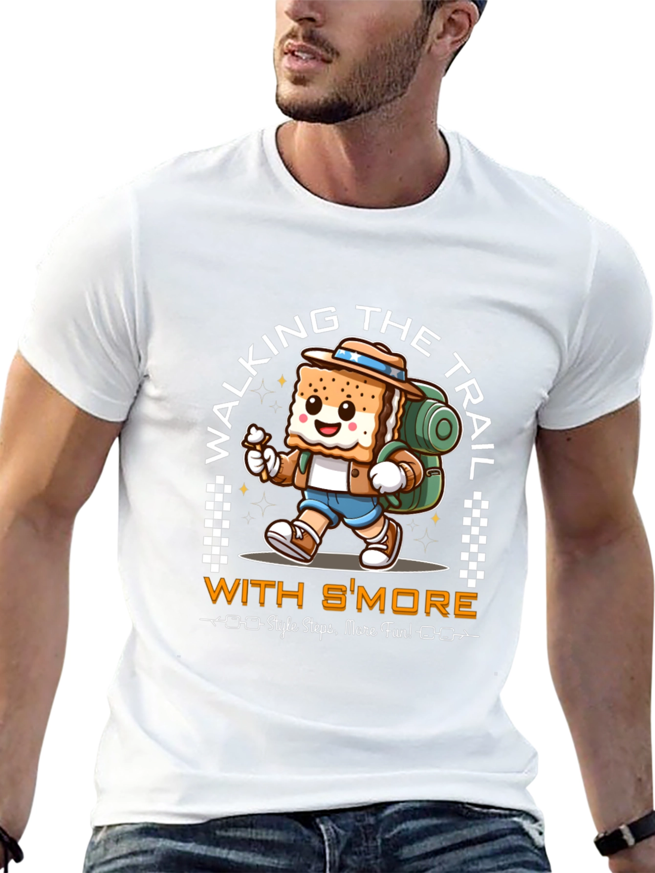 Smore Hiking Graphic Tee - Walking the Trail